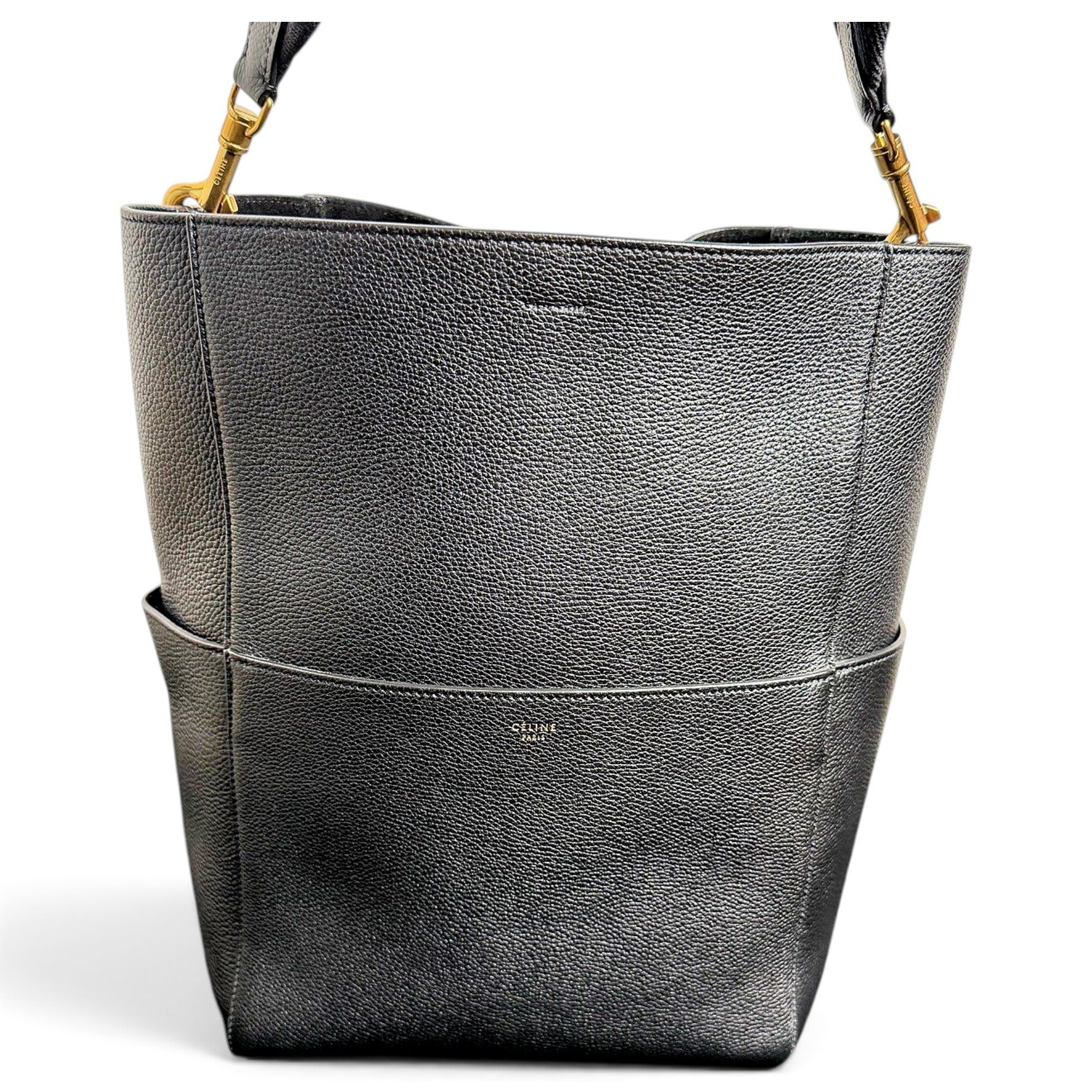 Seau Sangle leather tote