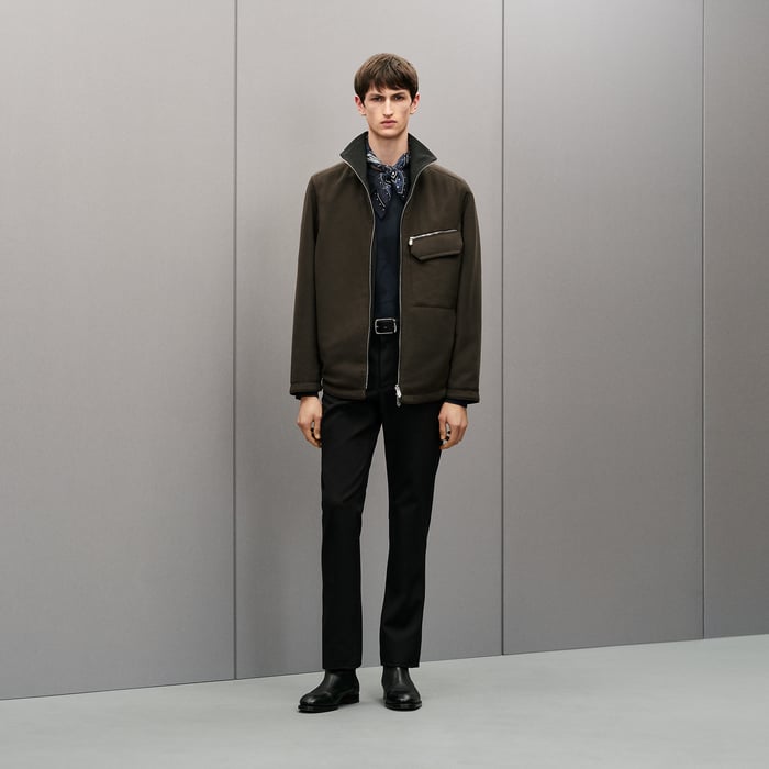 Taupe Reversible Overshirt