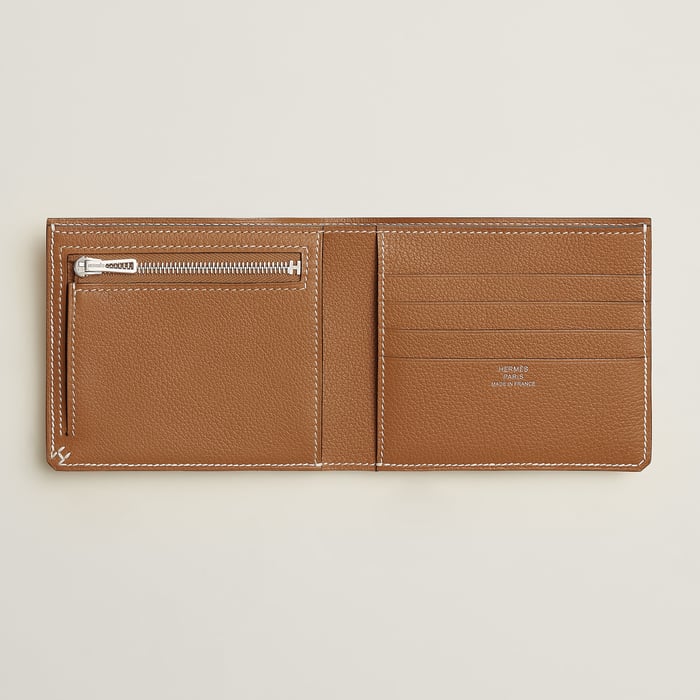 Gold H Sellier Compact Wallet