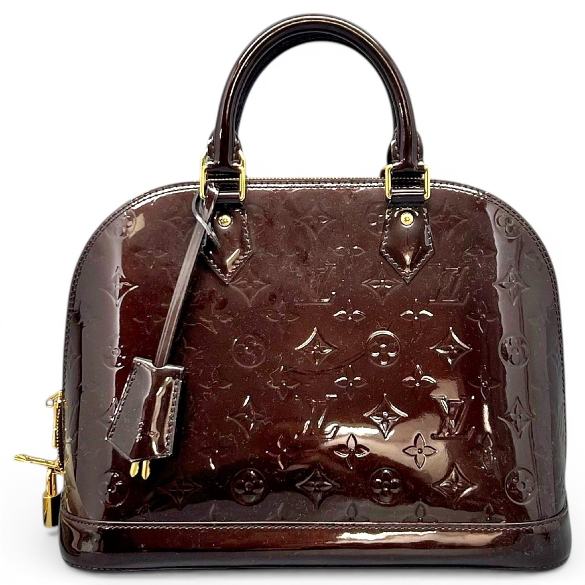 Alma patent leather handbag