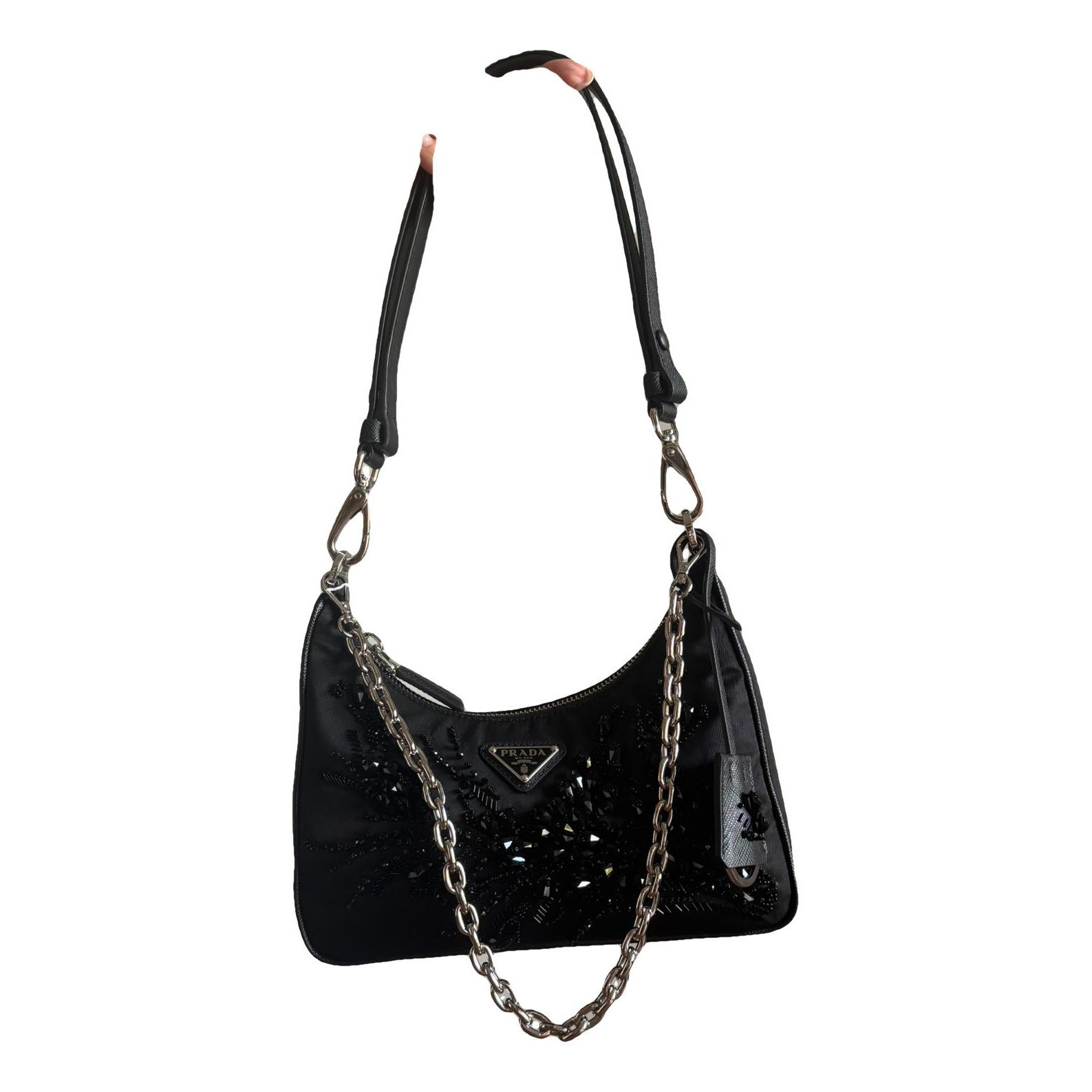Re-edition cloth handbag
