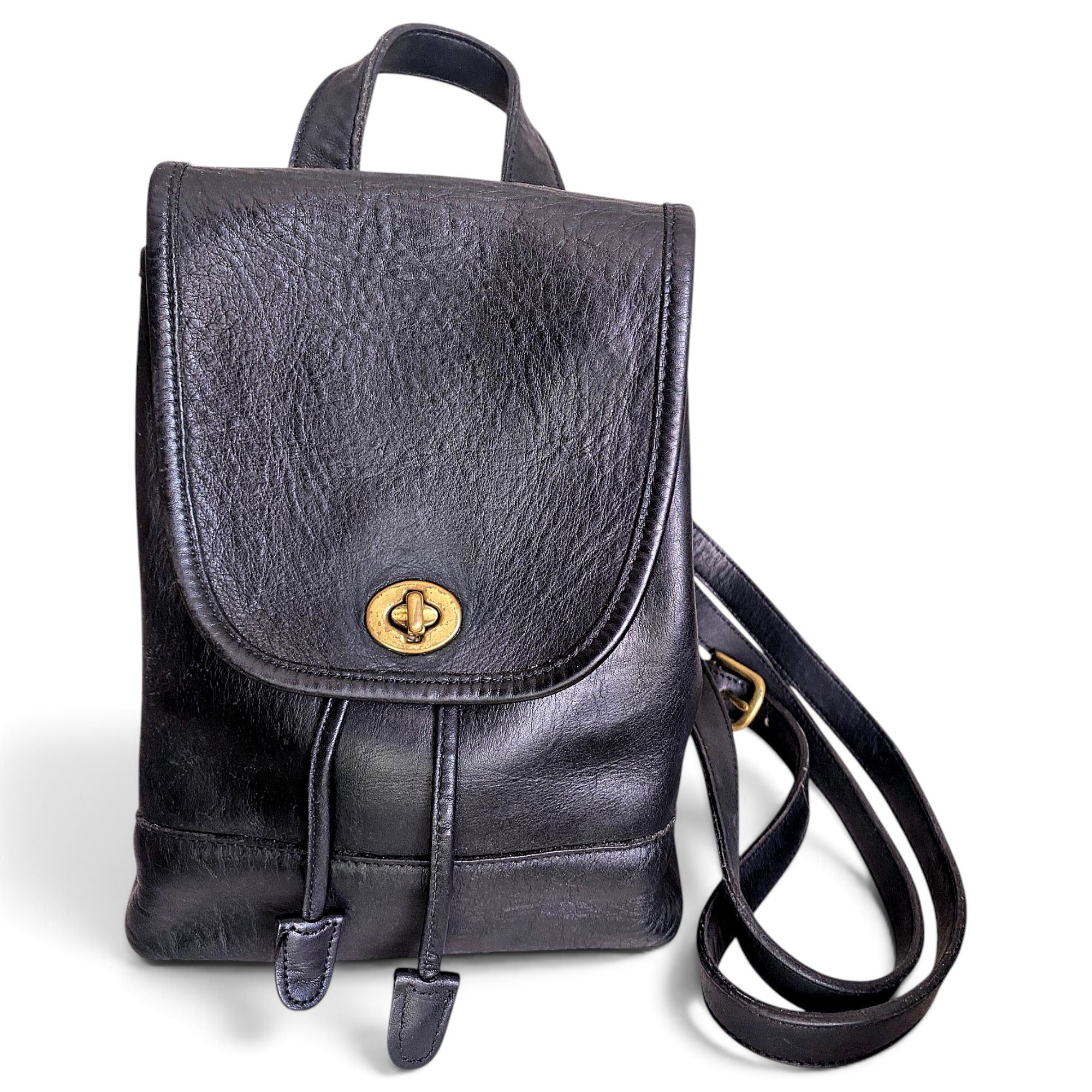 Leather backpack