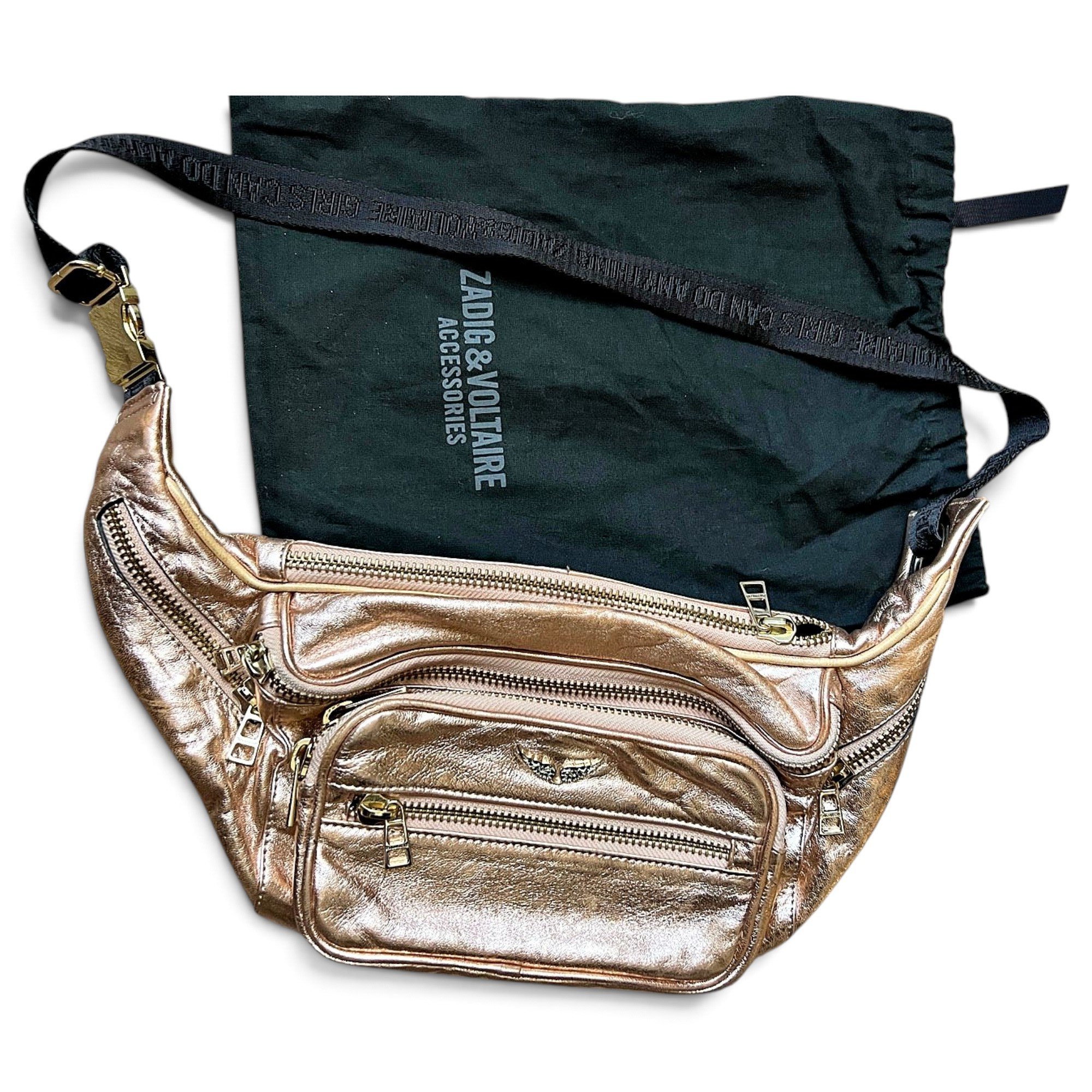 Leather clutch bag