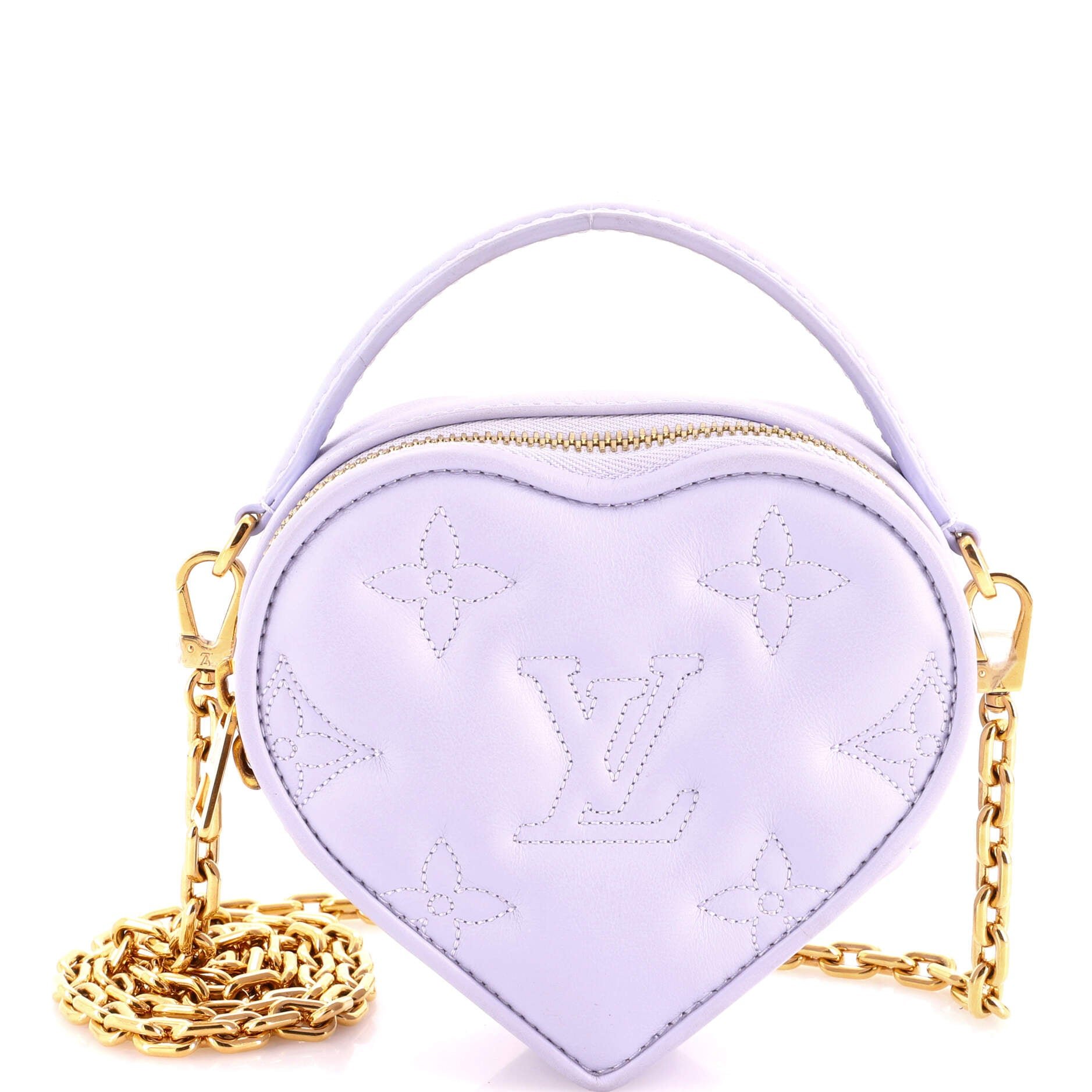 Pop My Heart Pouch Bag Bubblegram Leather
