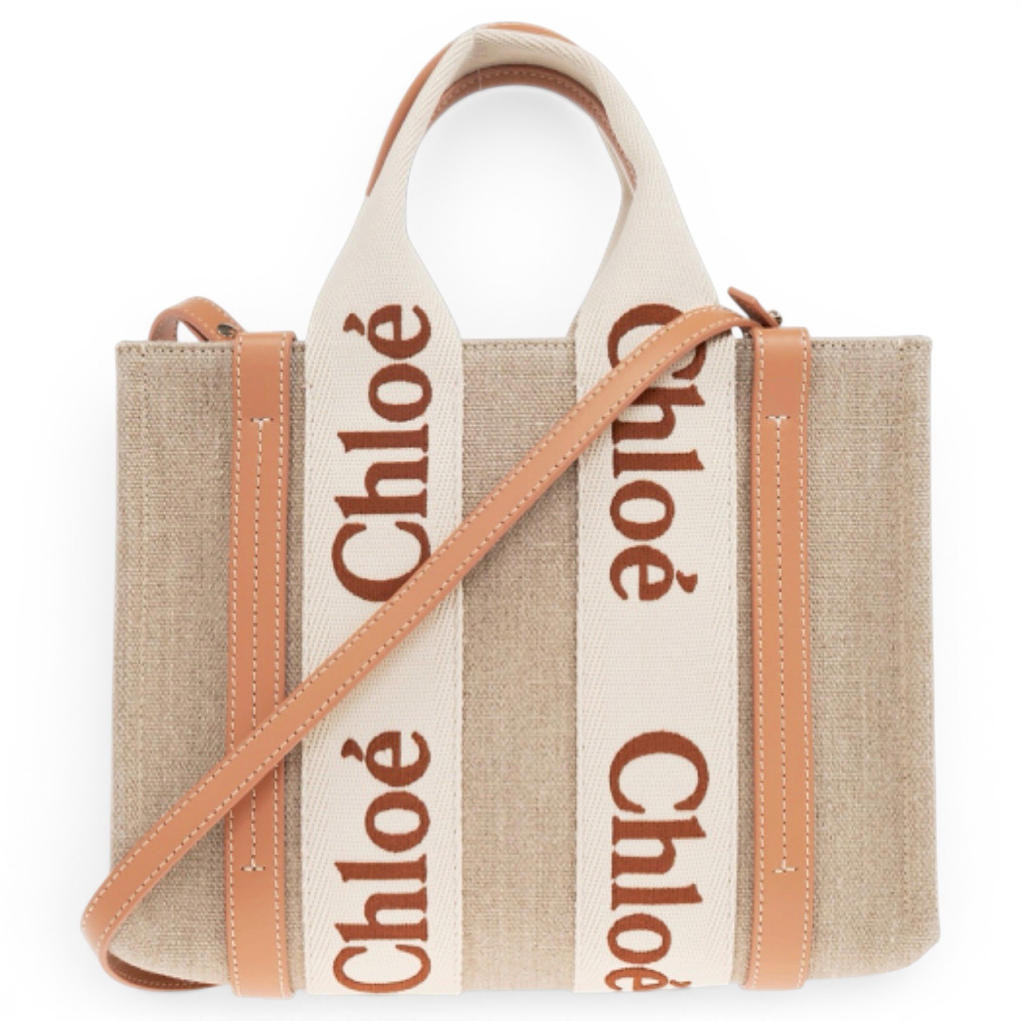 Chloe Woody cloth crossbody bag