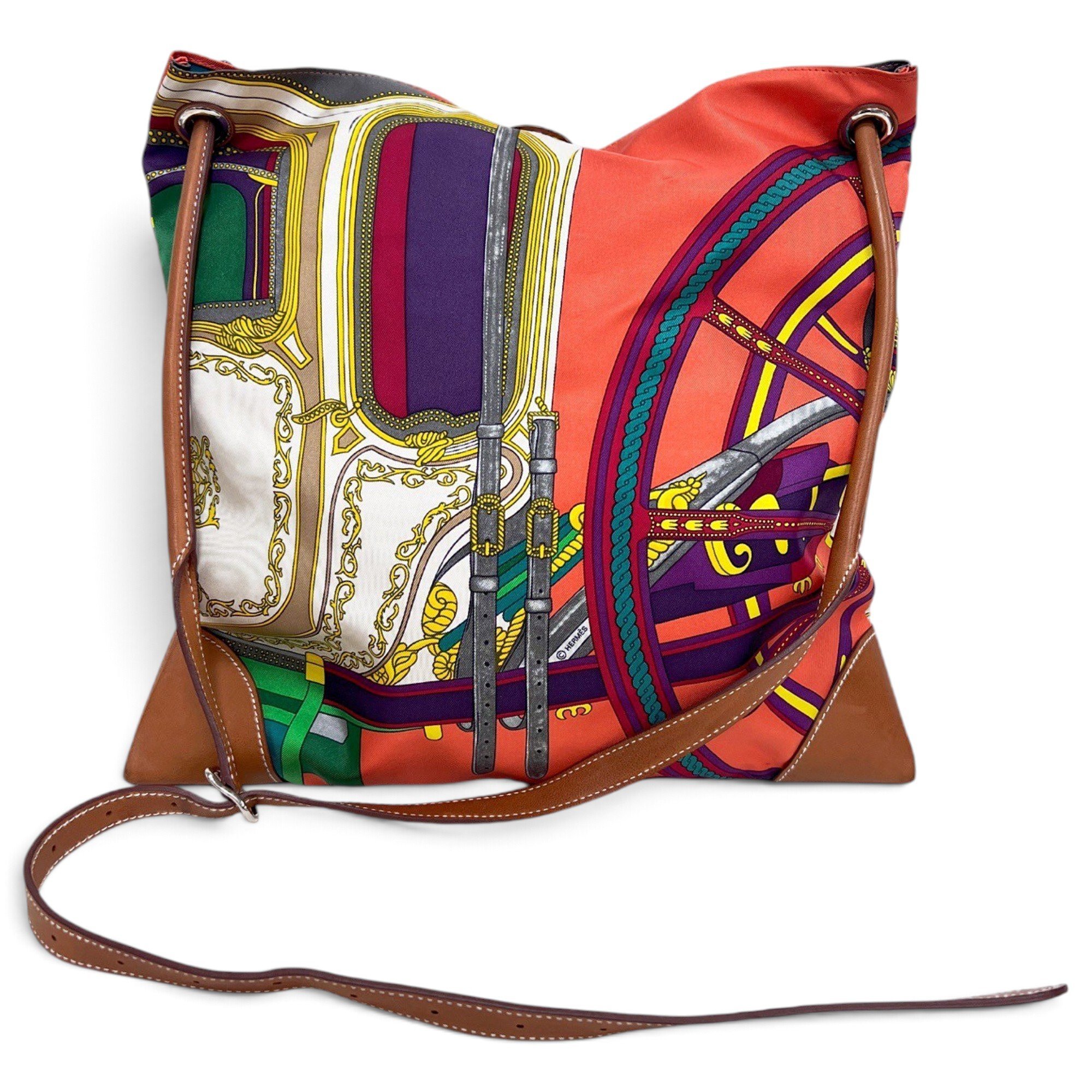 Silk City silk crossbody bag