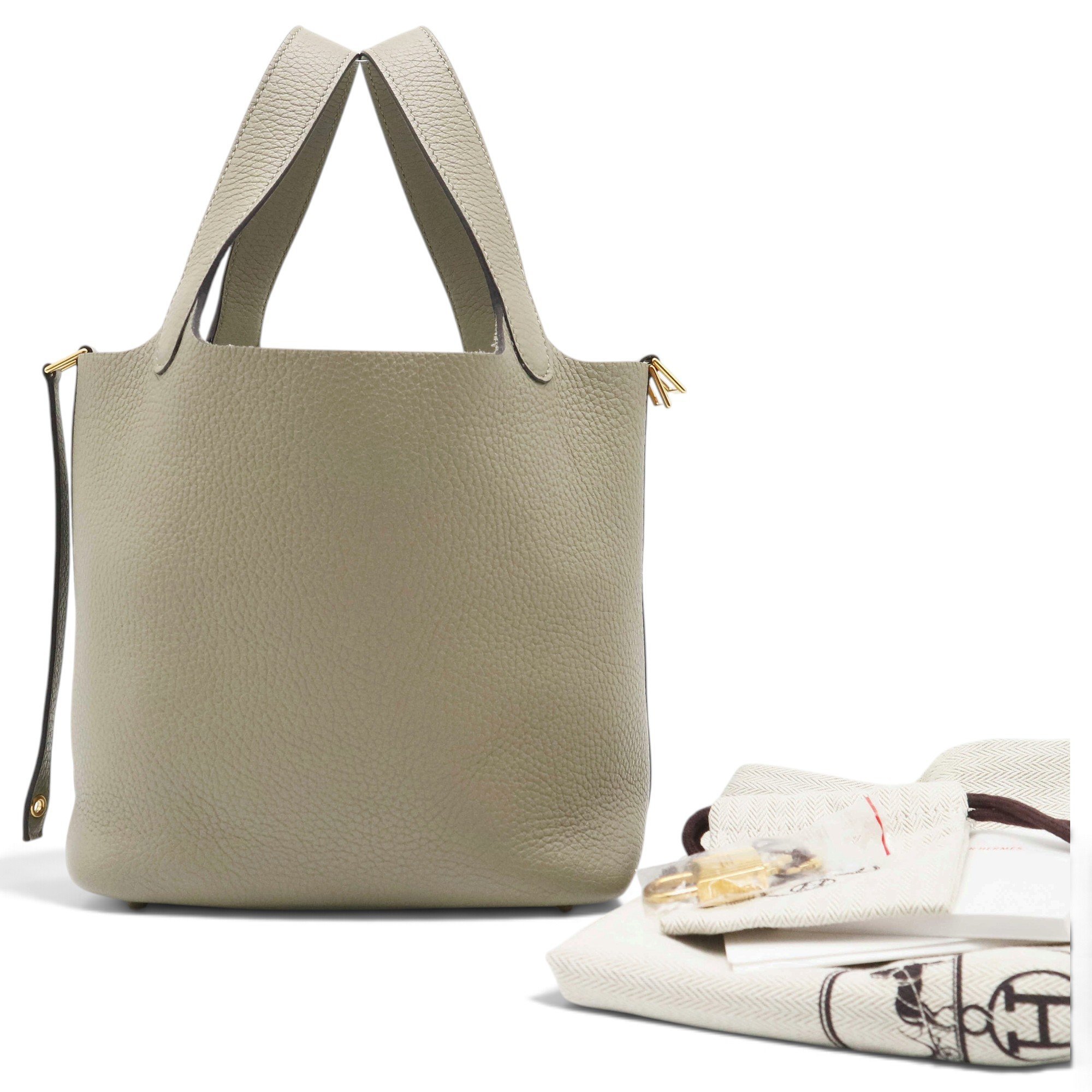 Picotin leather handbag
