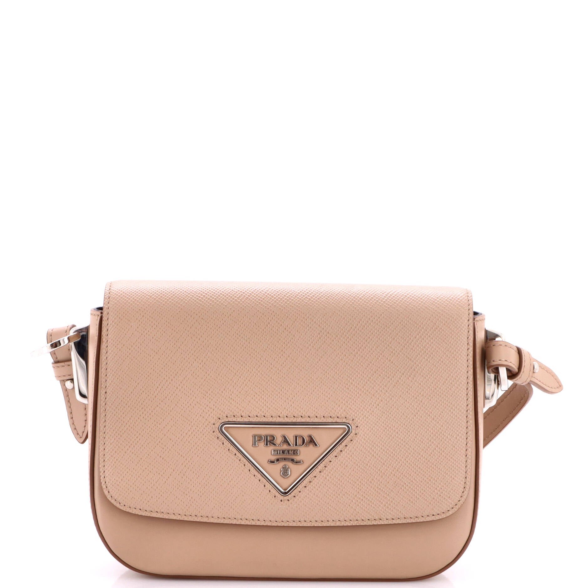 Identity Flap Shoulder Bag Saffiano with City Calf Small