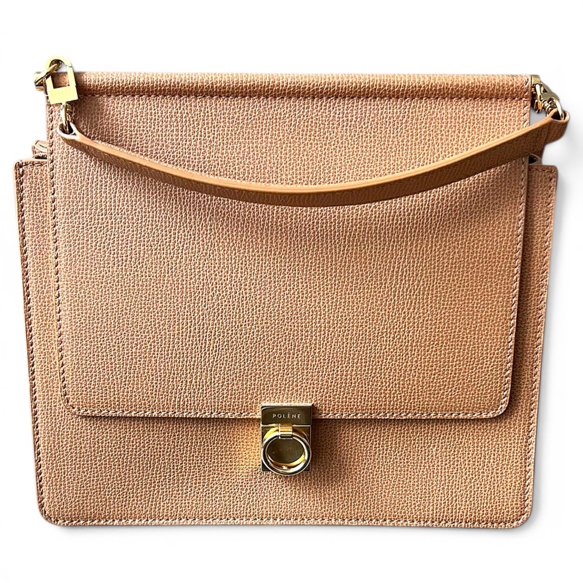 Polene Numéro Sept leather crossbody bag