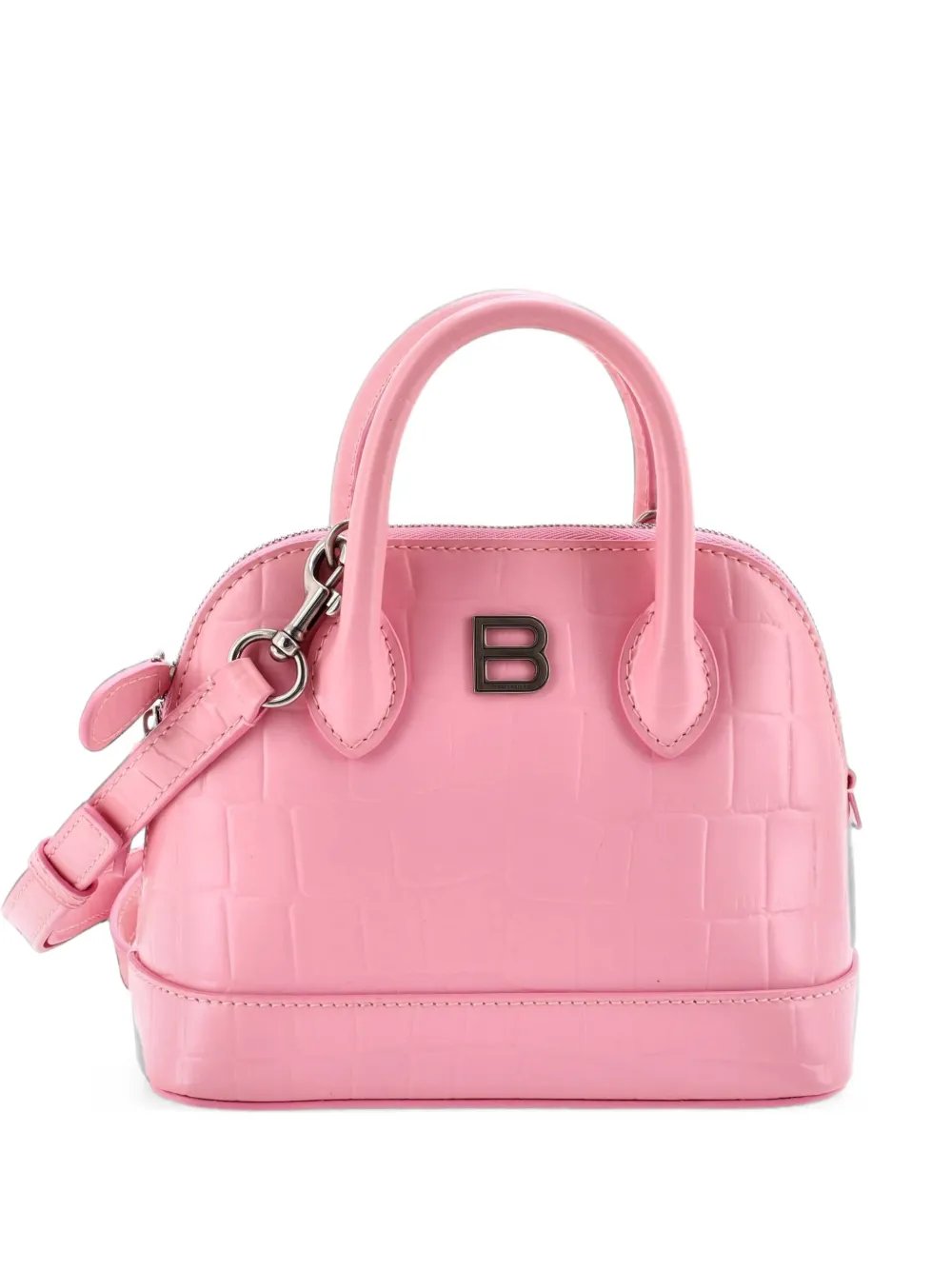 Balenciaga Ville Bag Crocodile Embossed Leather XXS satchel