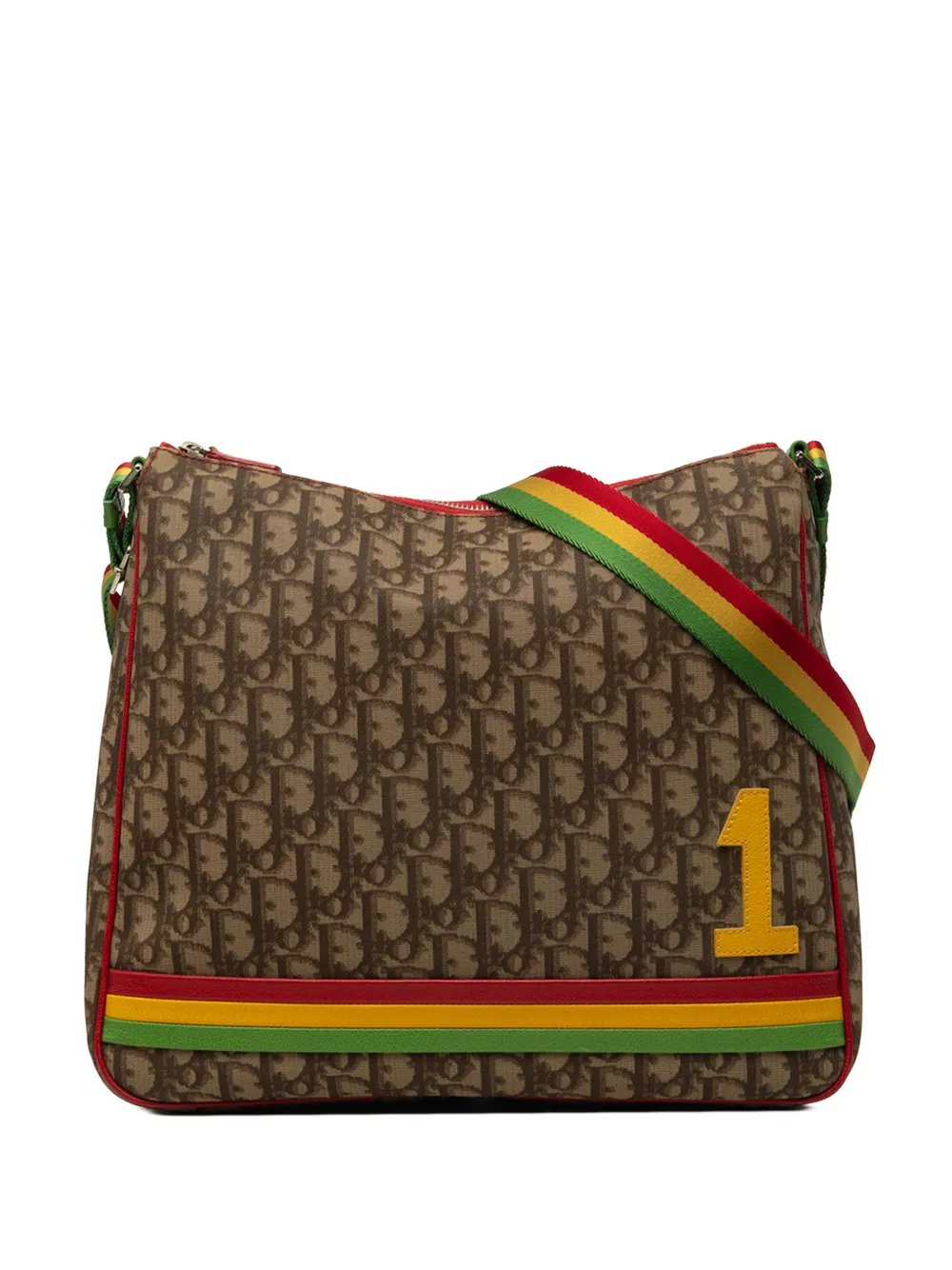 Dior 2004 Oblique Canvas Rasta crossbody bag