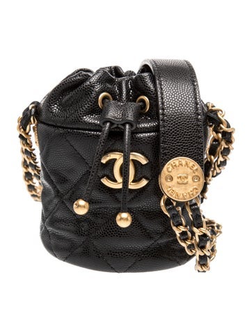 Twist Your Buttons Mini Bucket Bag