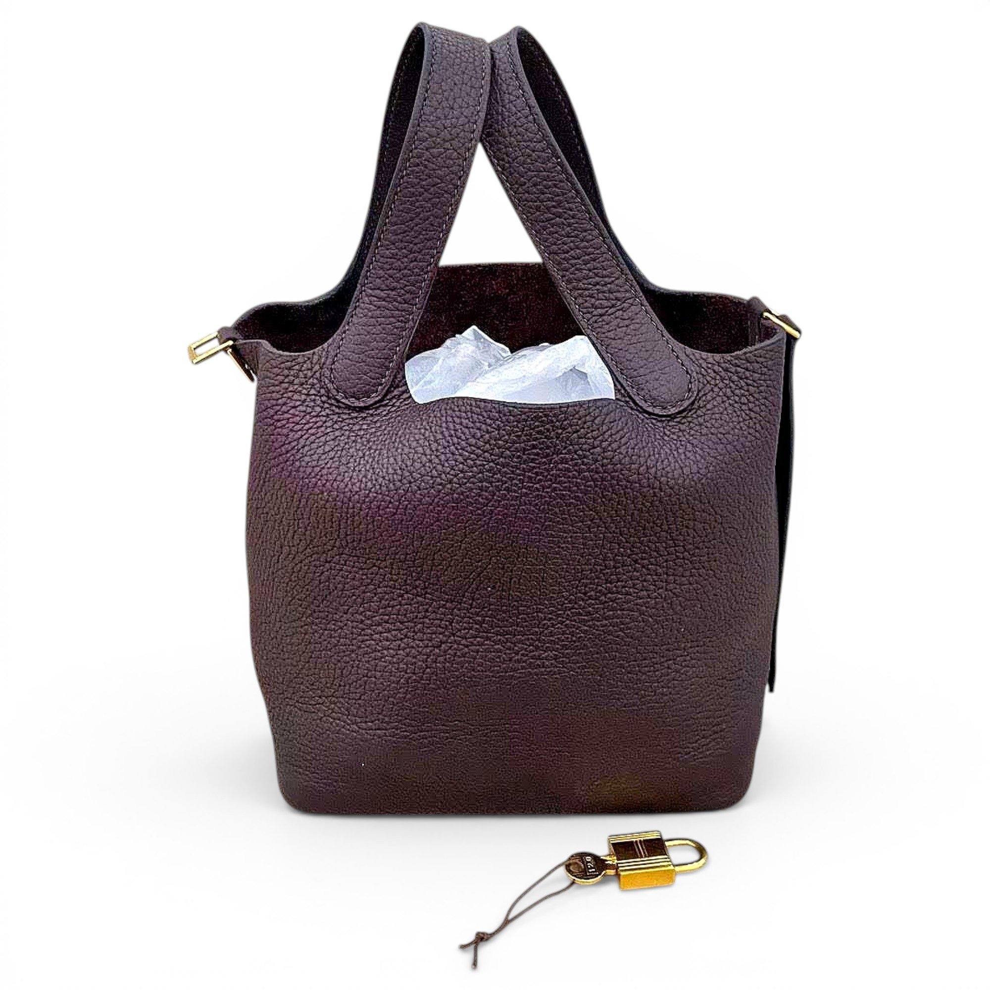 Picotin leather handbag