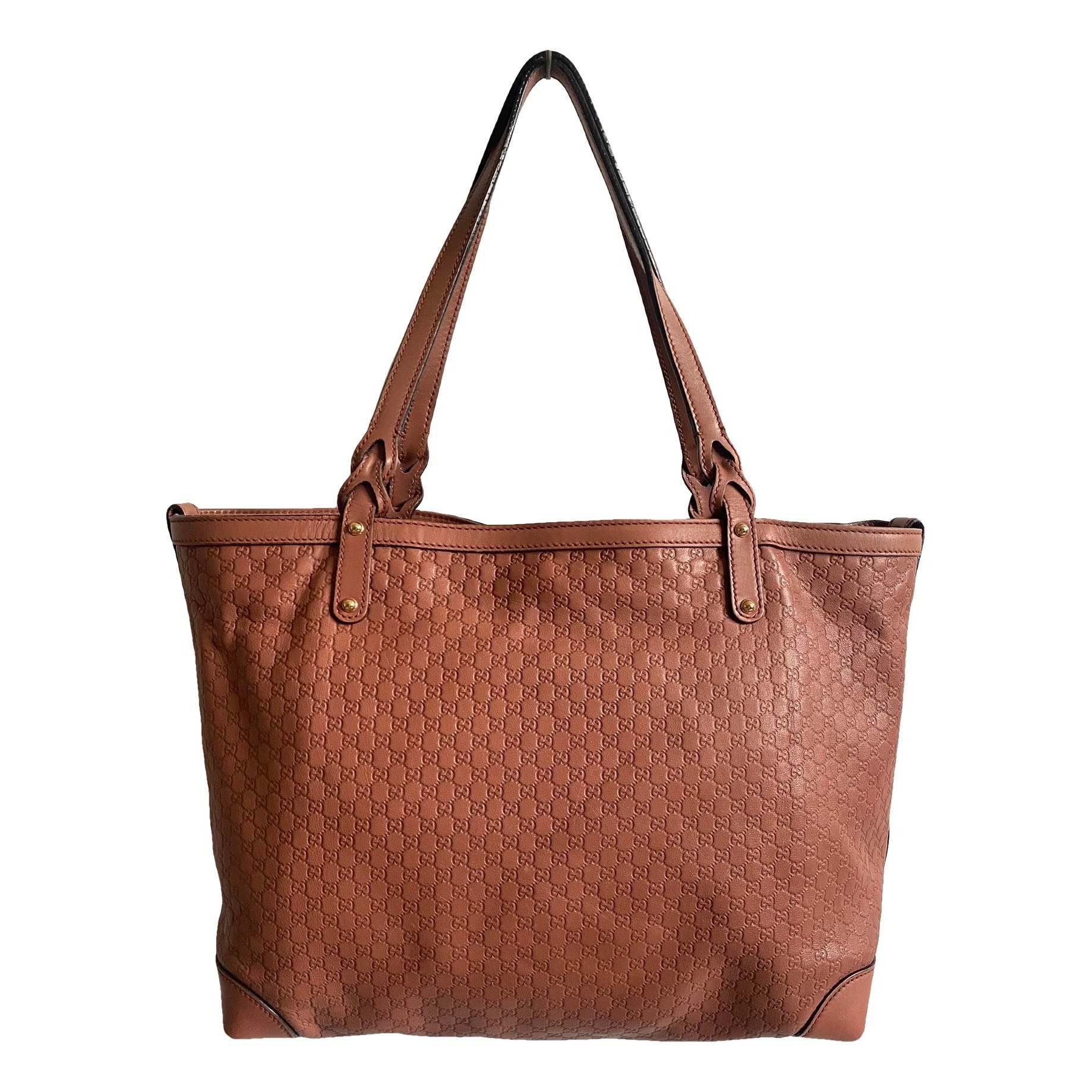 Leather tote