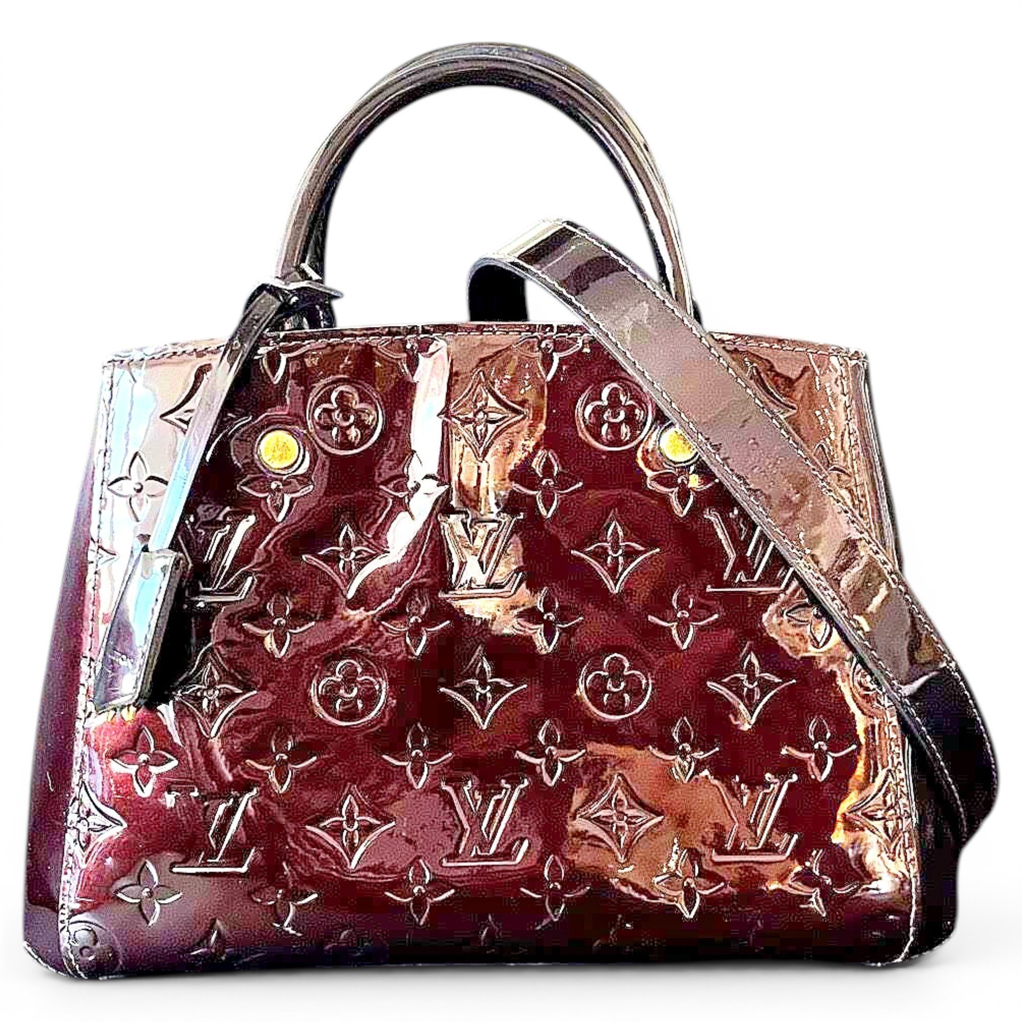 Montaigne patent leather handbag