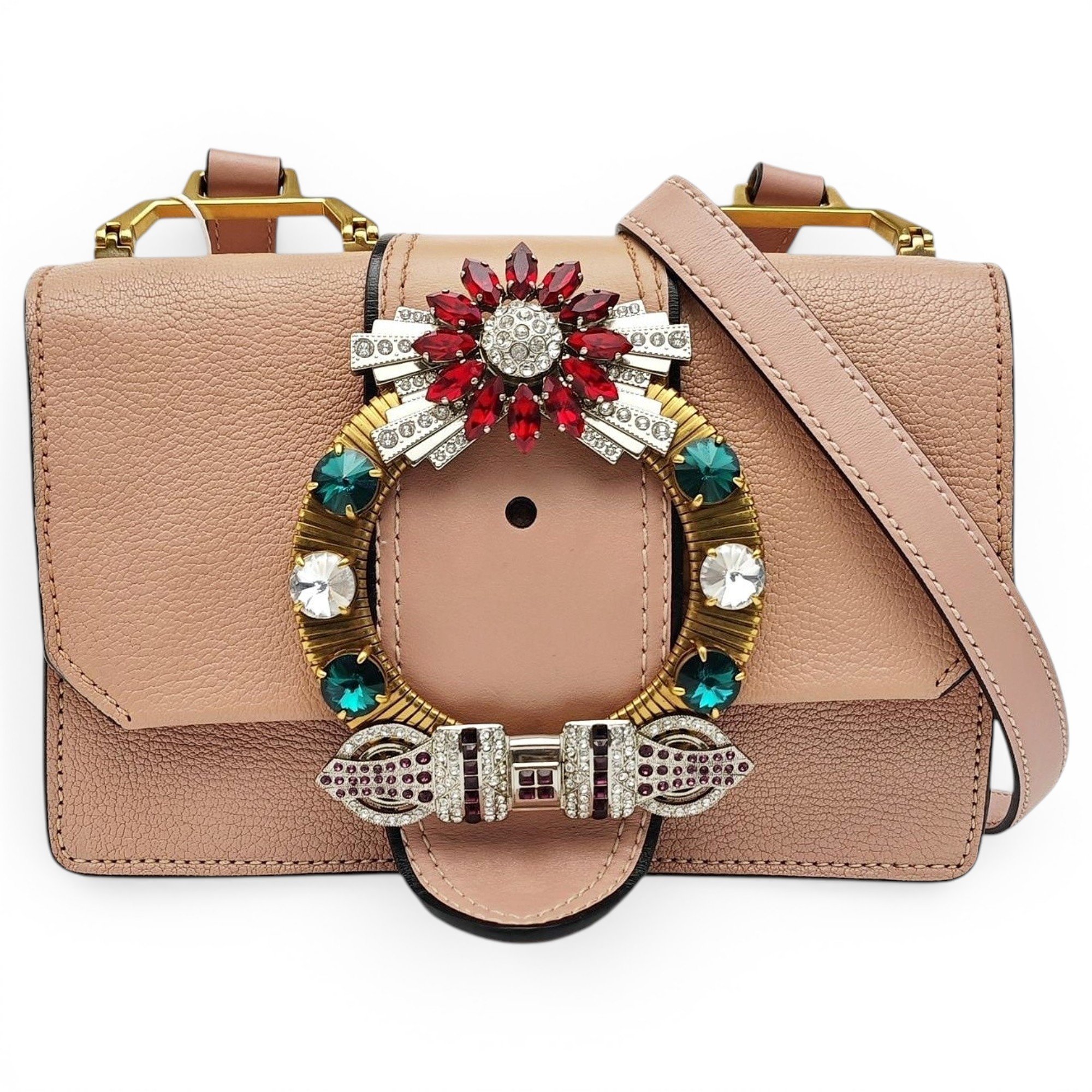 Miu Lady leather handbag