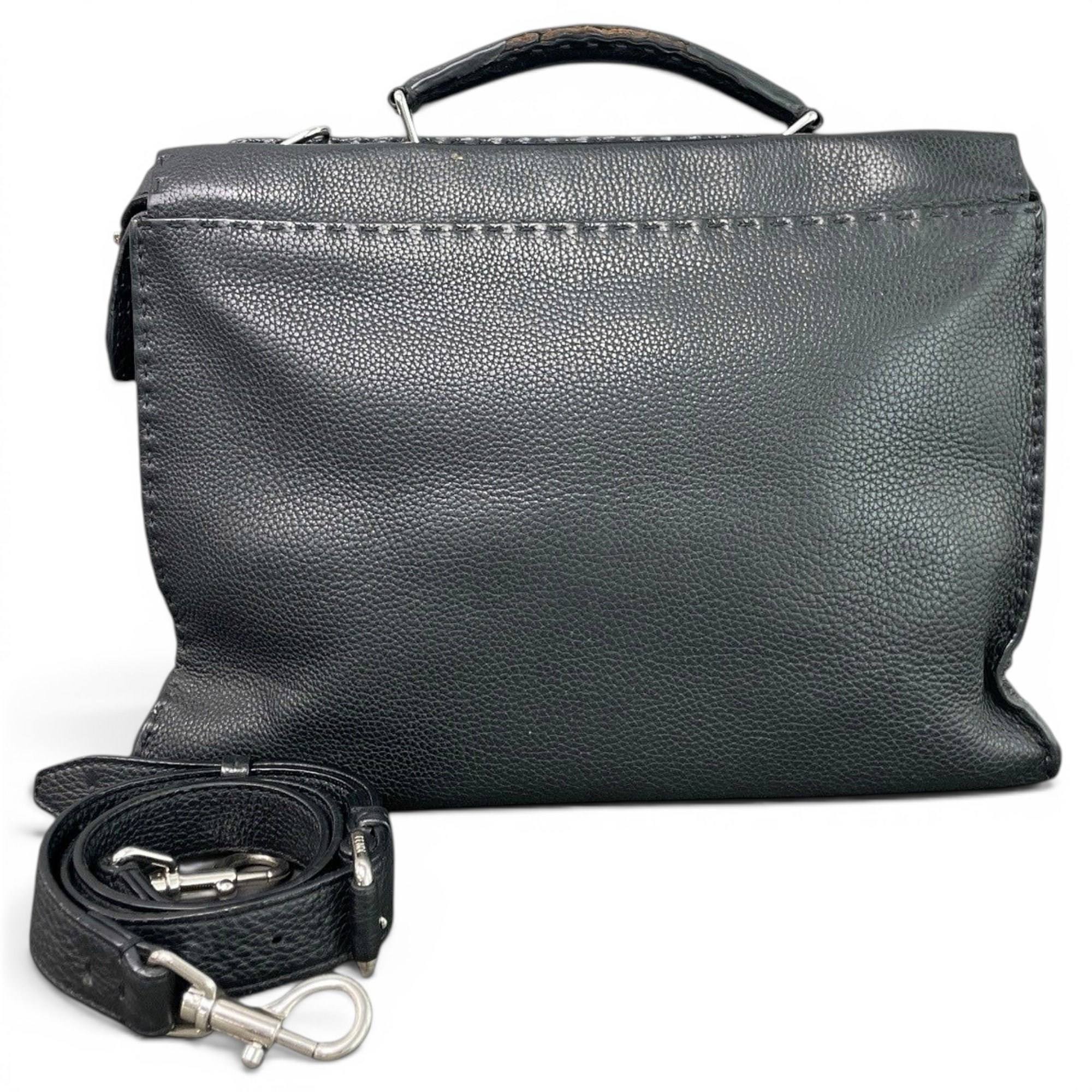 Peekaboo leather handbag