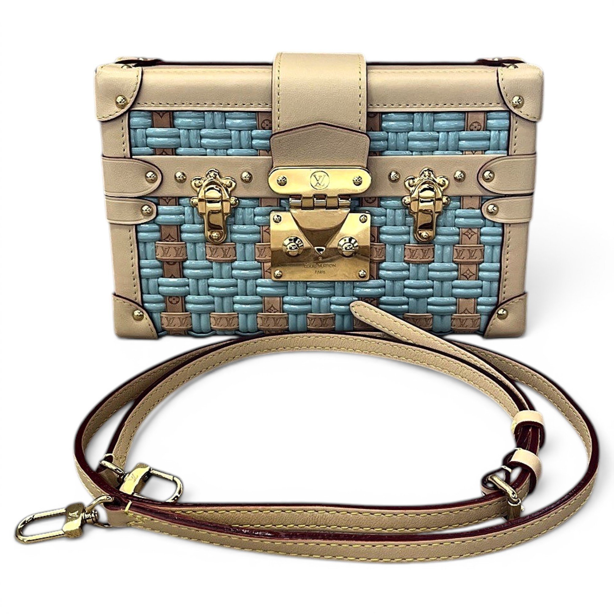 Petite Malle leather handbag