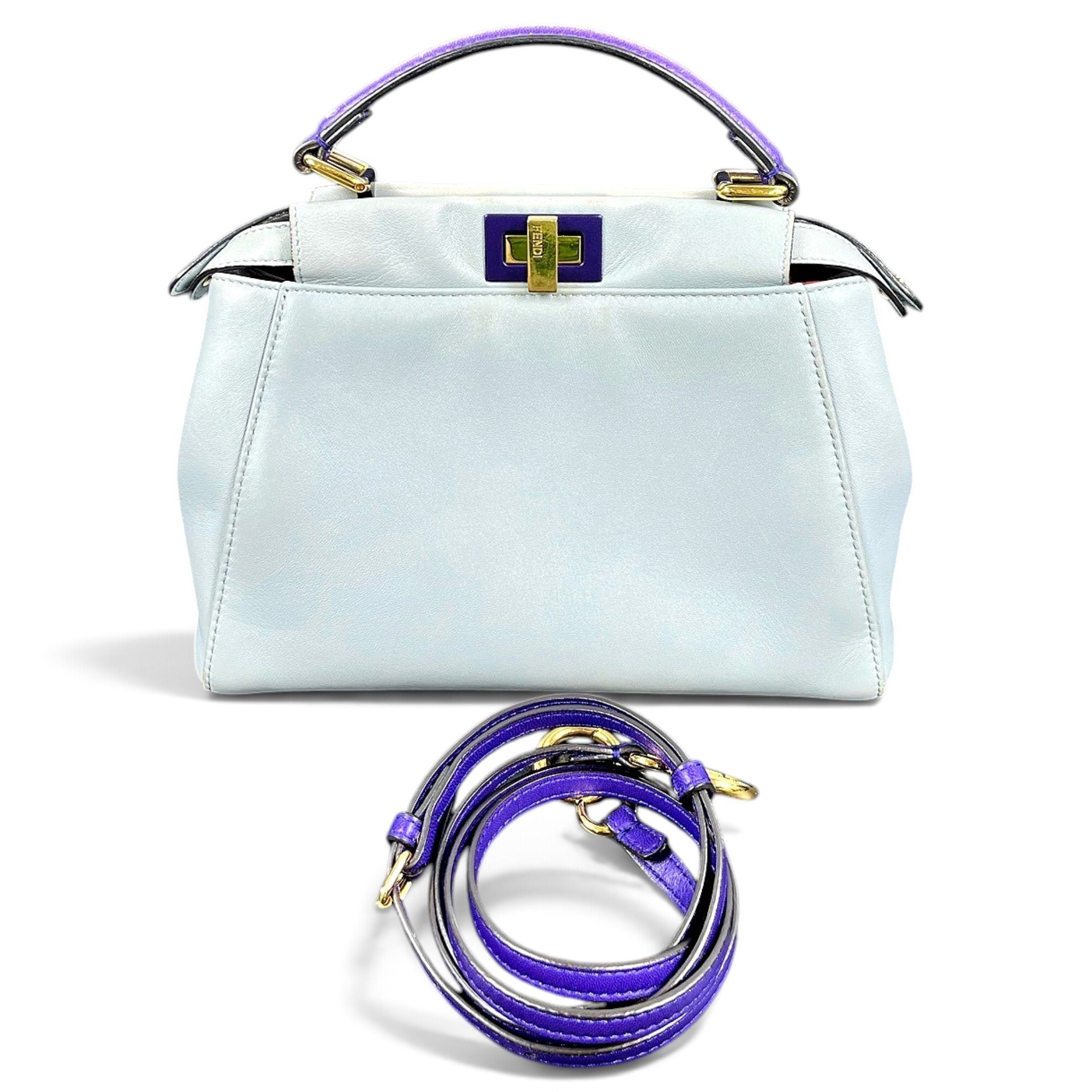 Peekaboo leather handbag