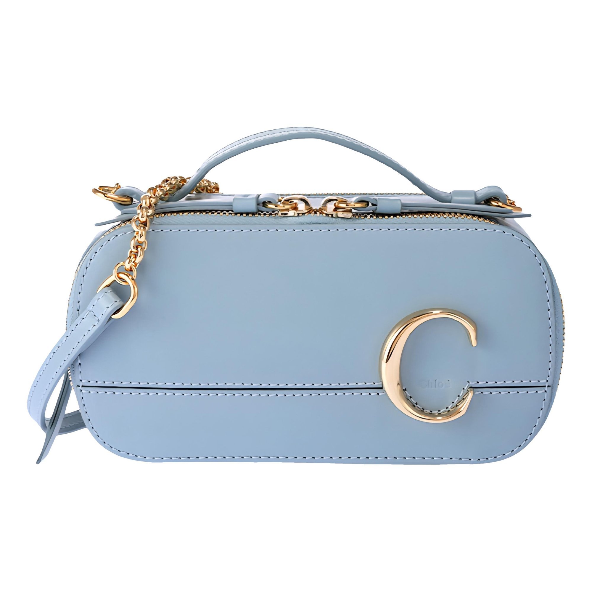 C leather crossbody bag