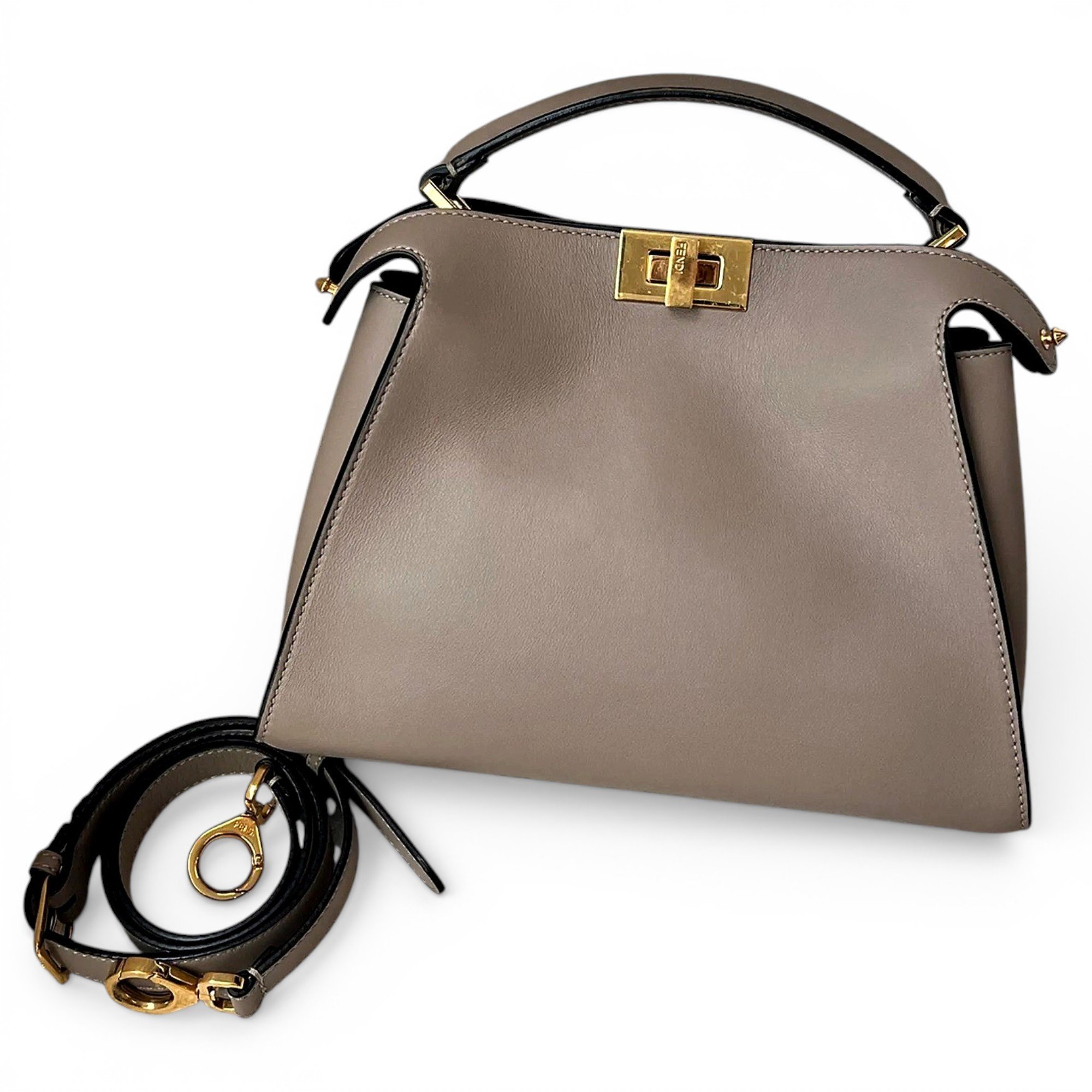 Peekaboo leather crossbody bag