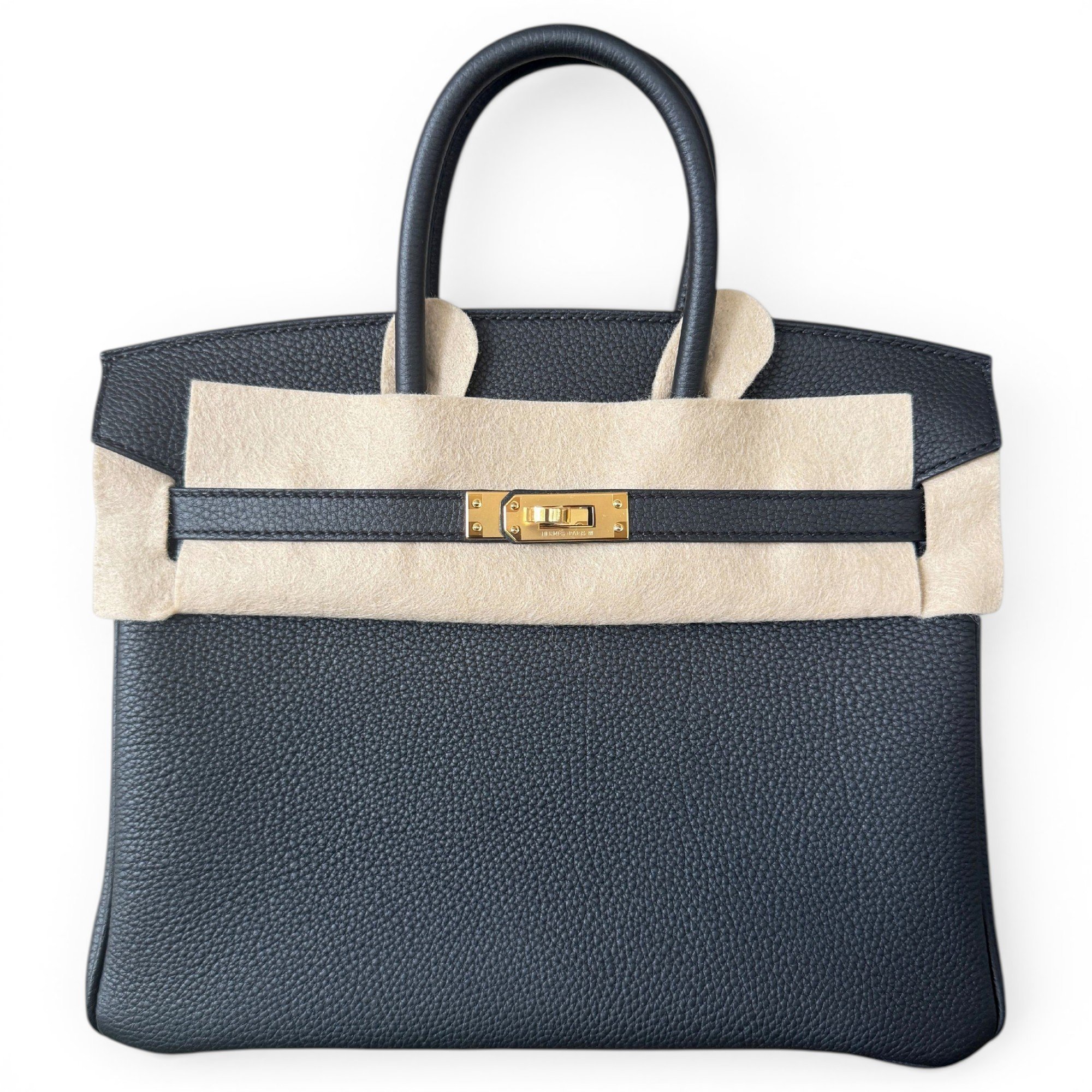 Birkin 25 leather handbag