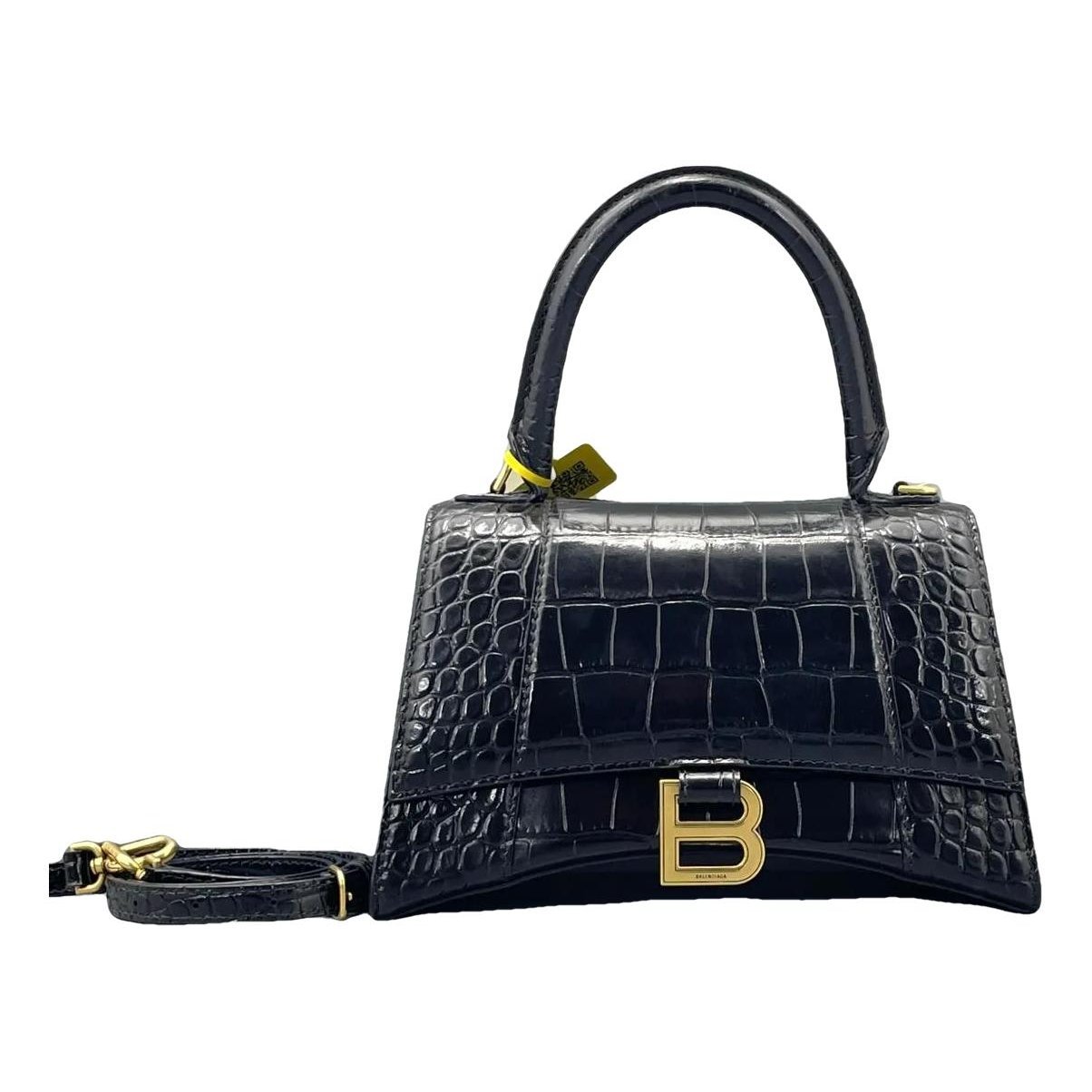Hourglass leather mini bag