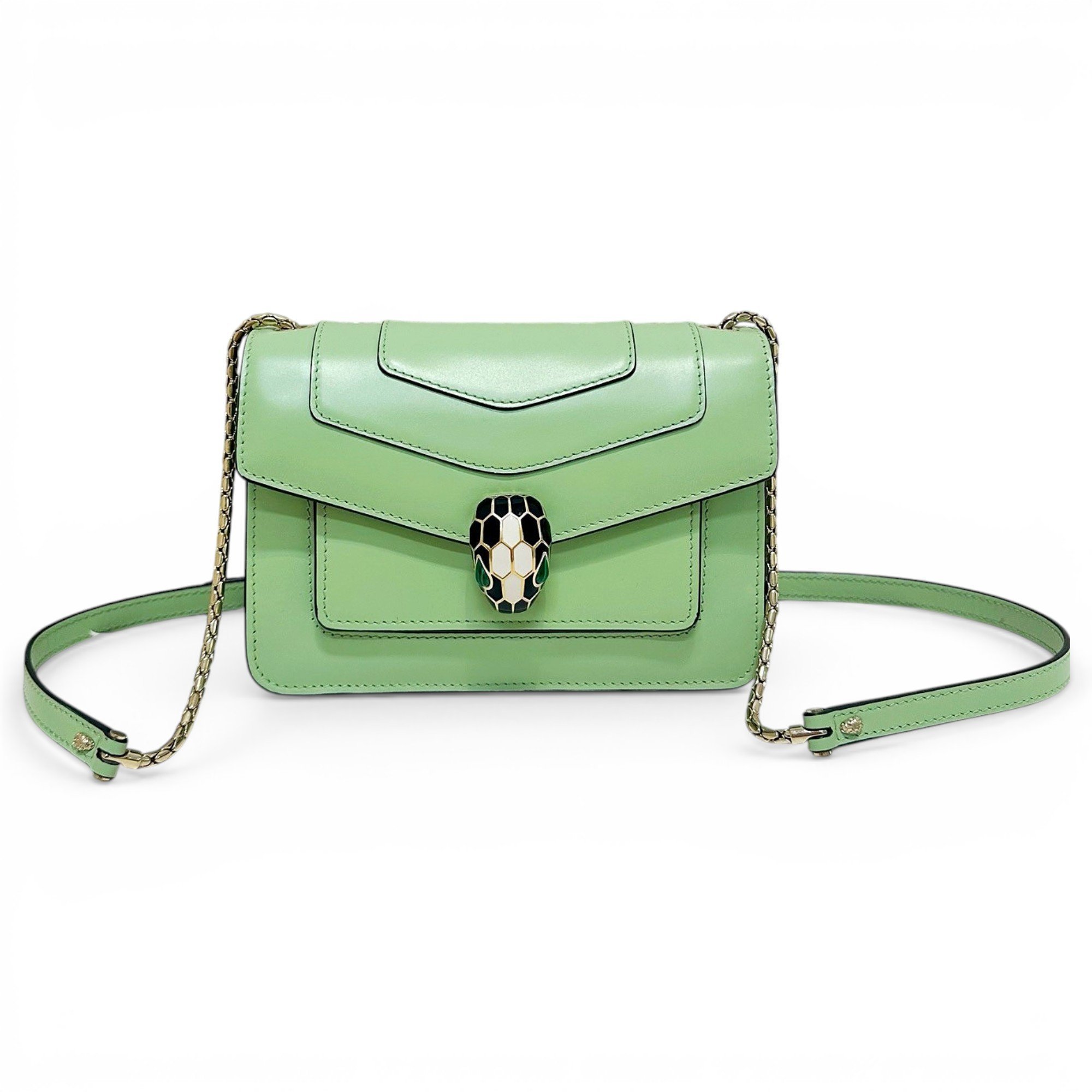 Serpenti leather handbag