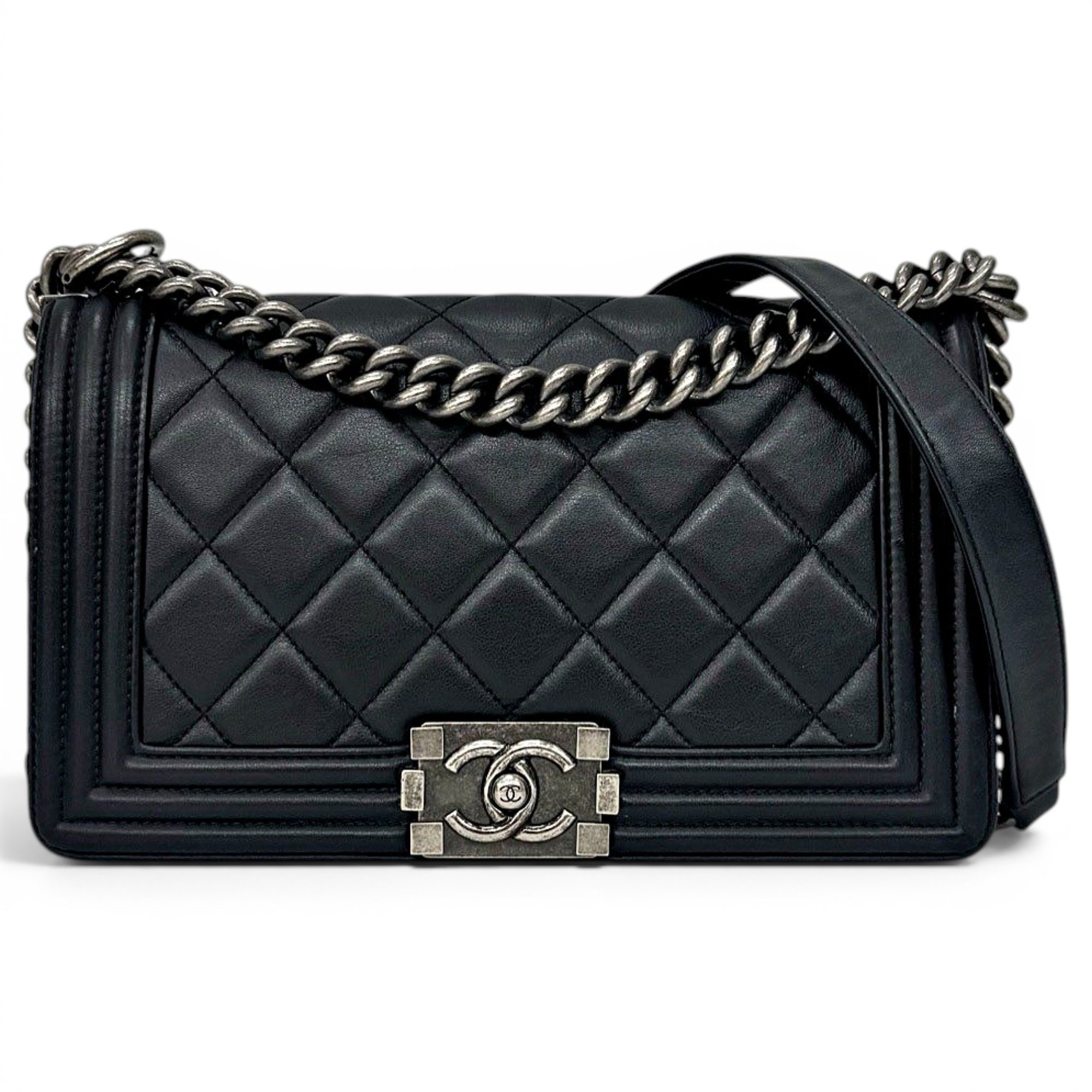 Boy leather crossbody bag