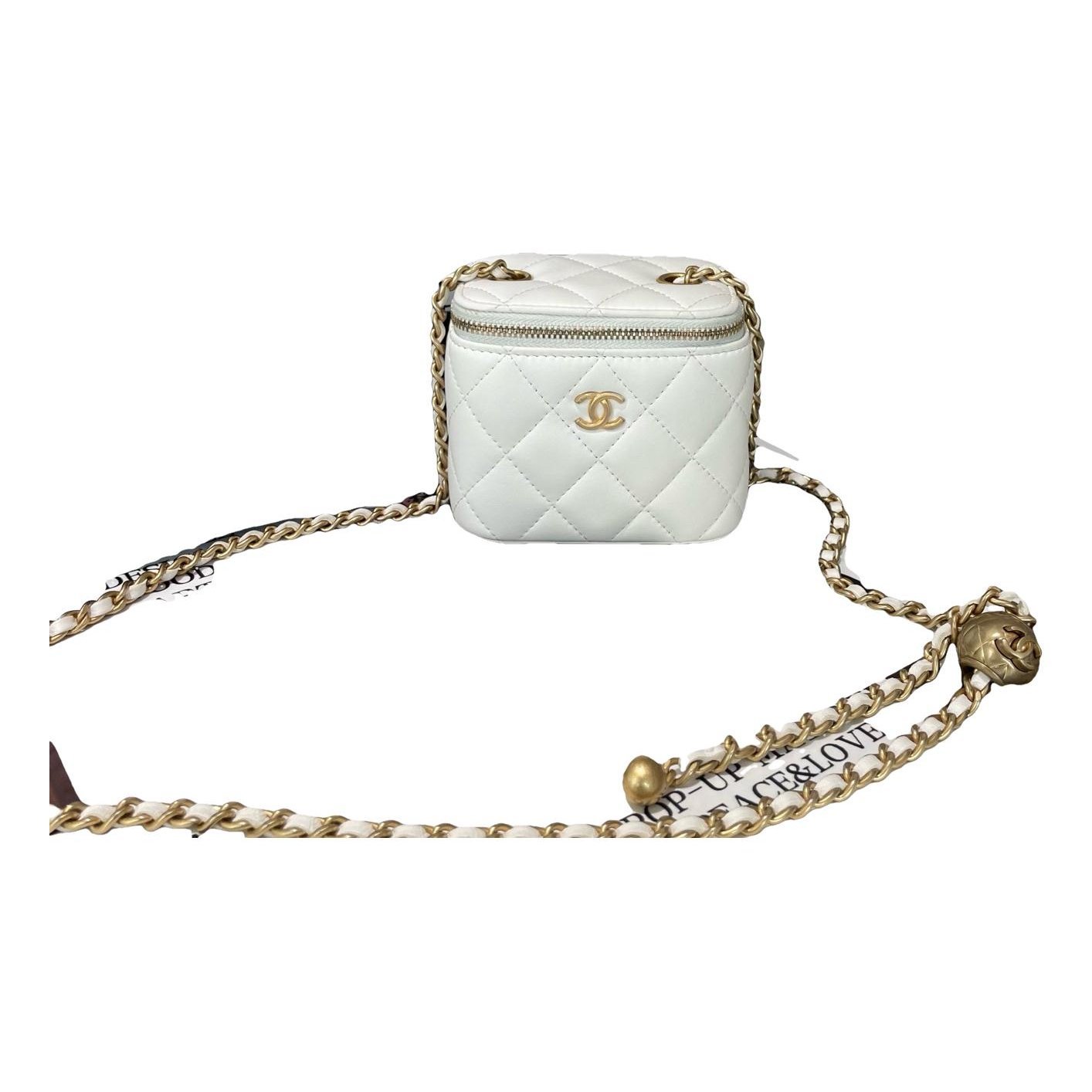 Trendy CC Vanity leather handbag