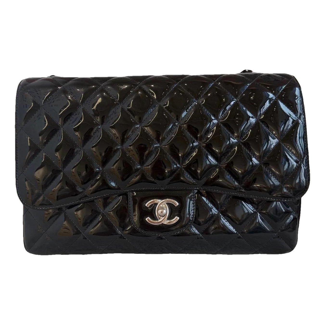 Patent leather handbag