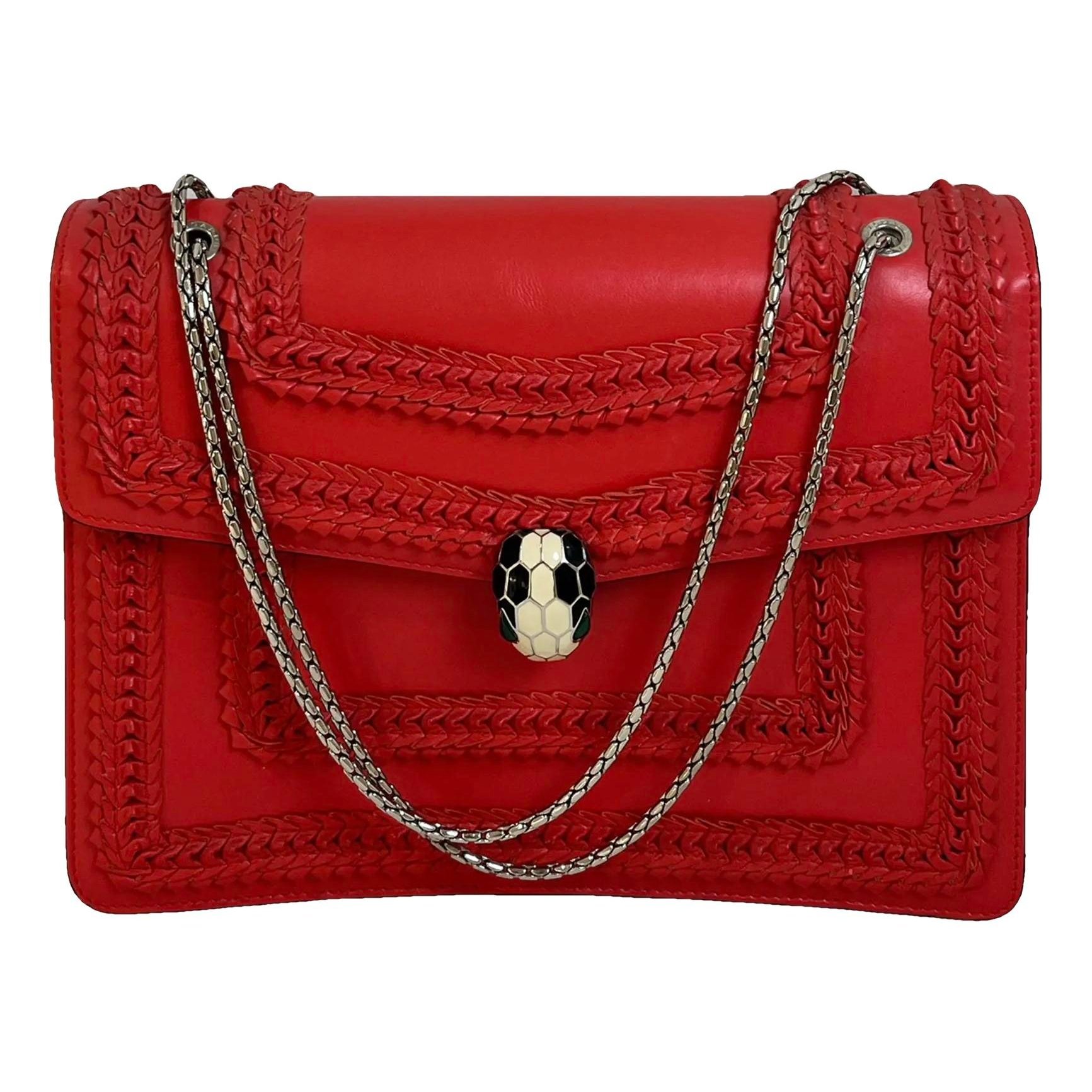 Serpenti leather handbag