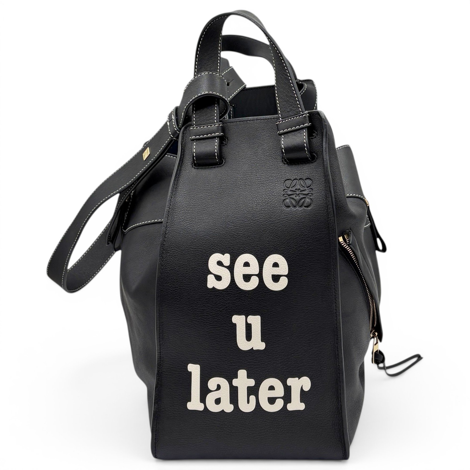 Hammock pony-style calfskin handbag