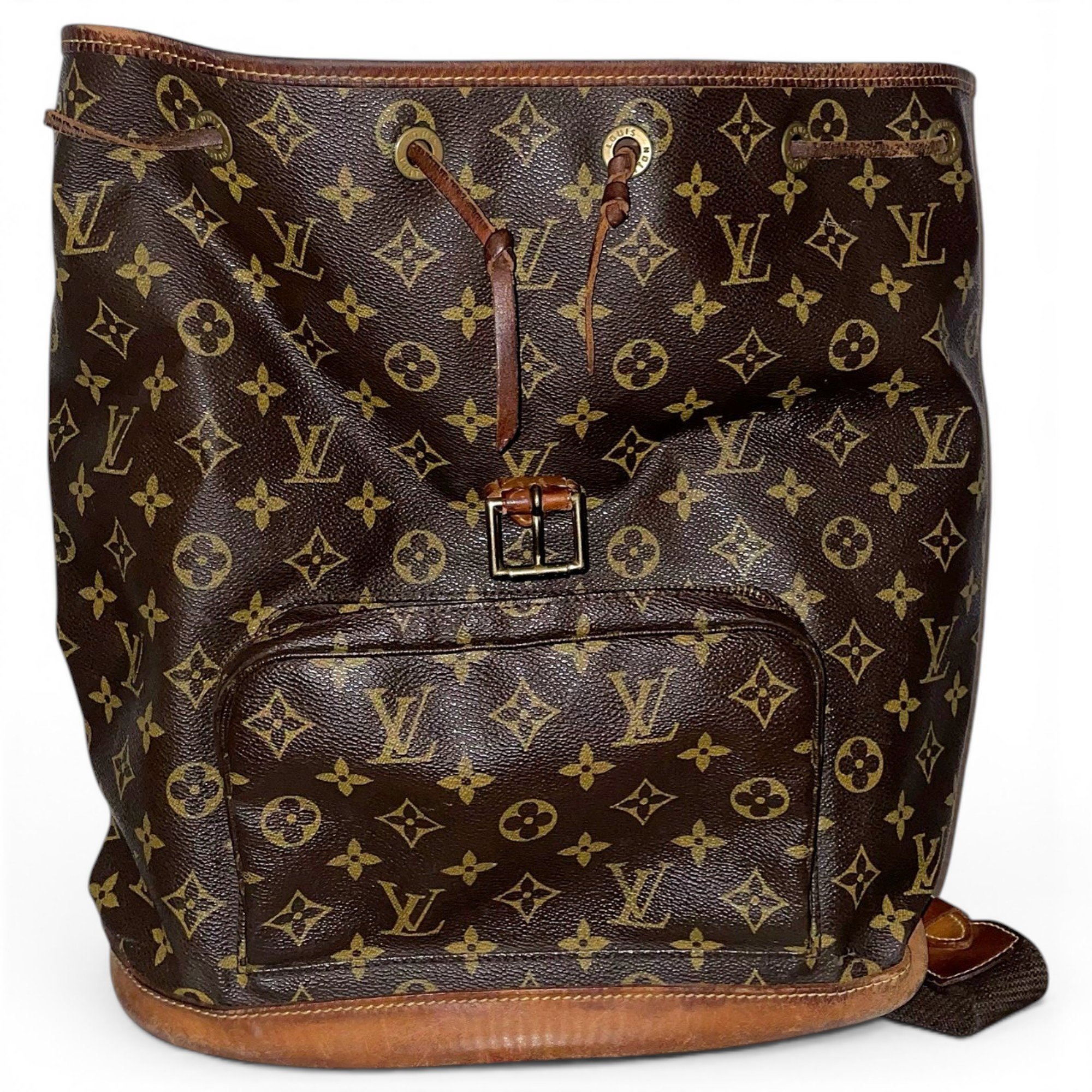 Louis Vuitton Montsouris Vintage leather backpack
