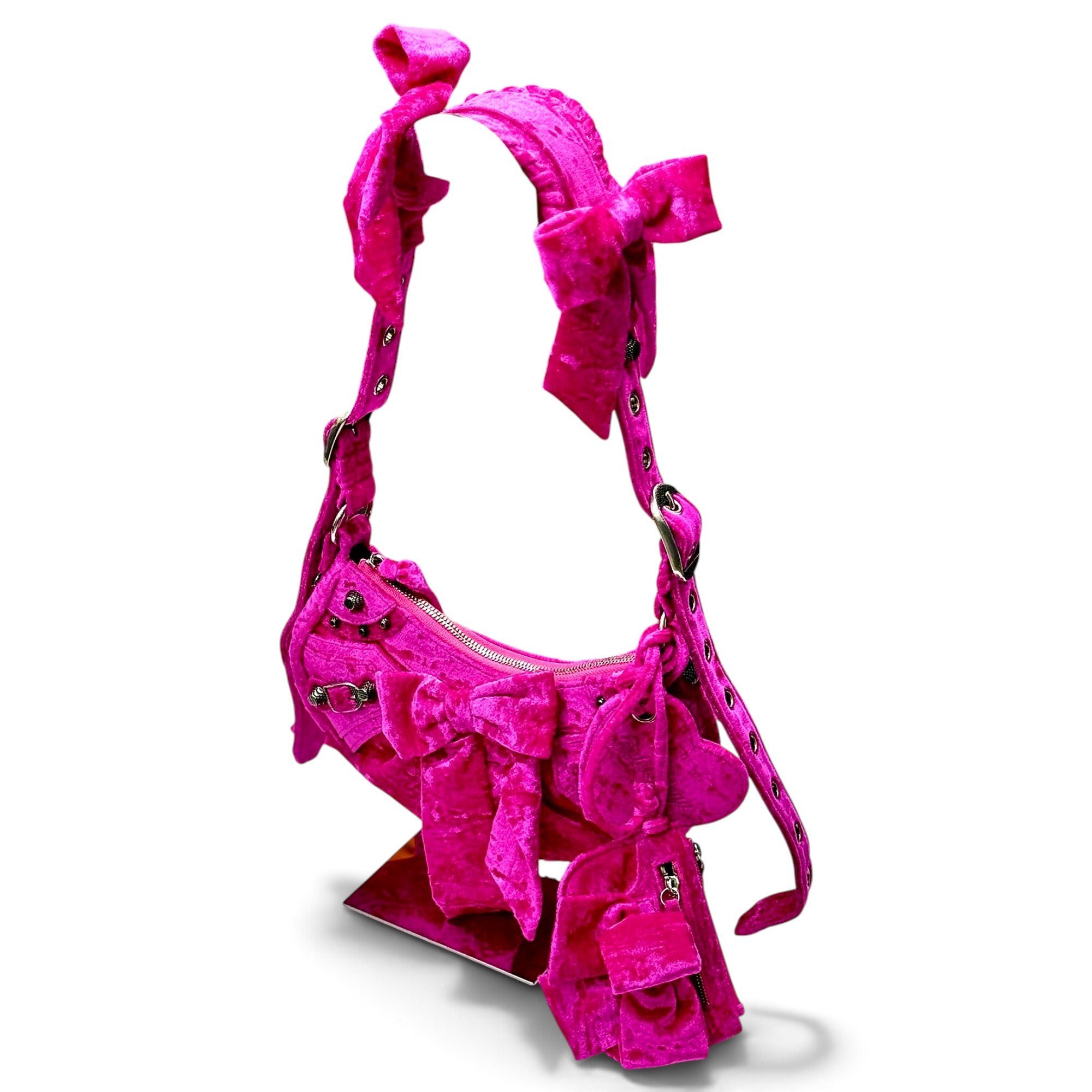 Balenciaga Le Cagole velvet handbag