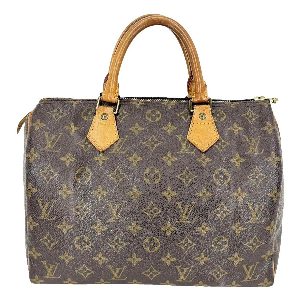 Speedy leather handbag