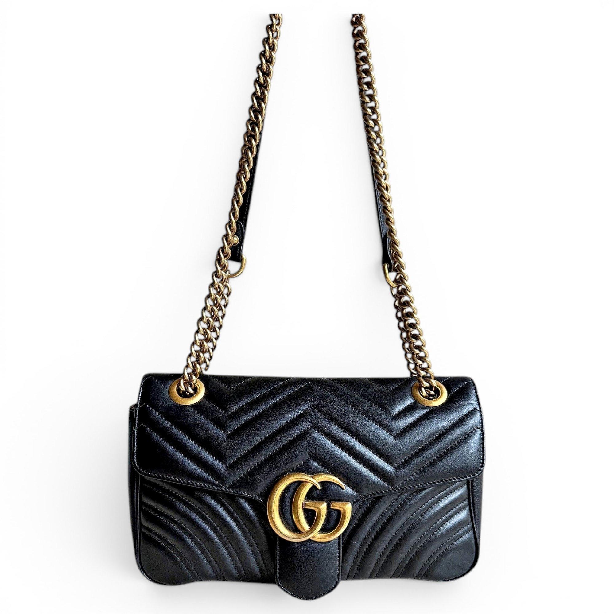 GG Marmont Flap leather handbag