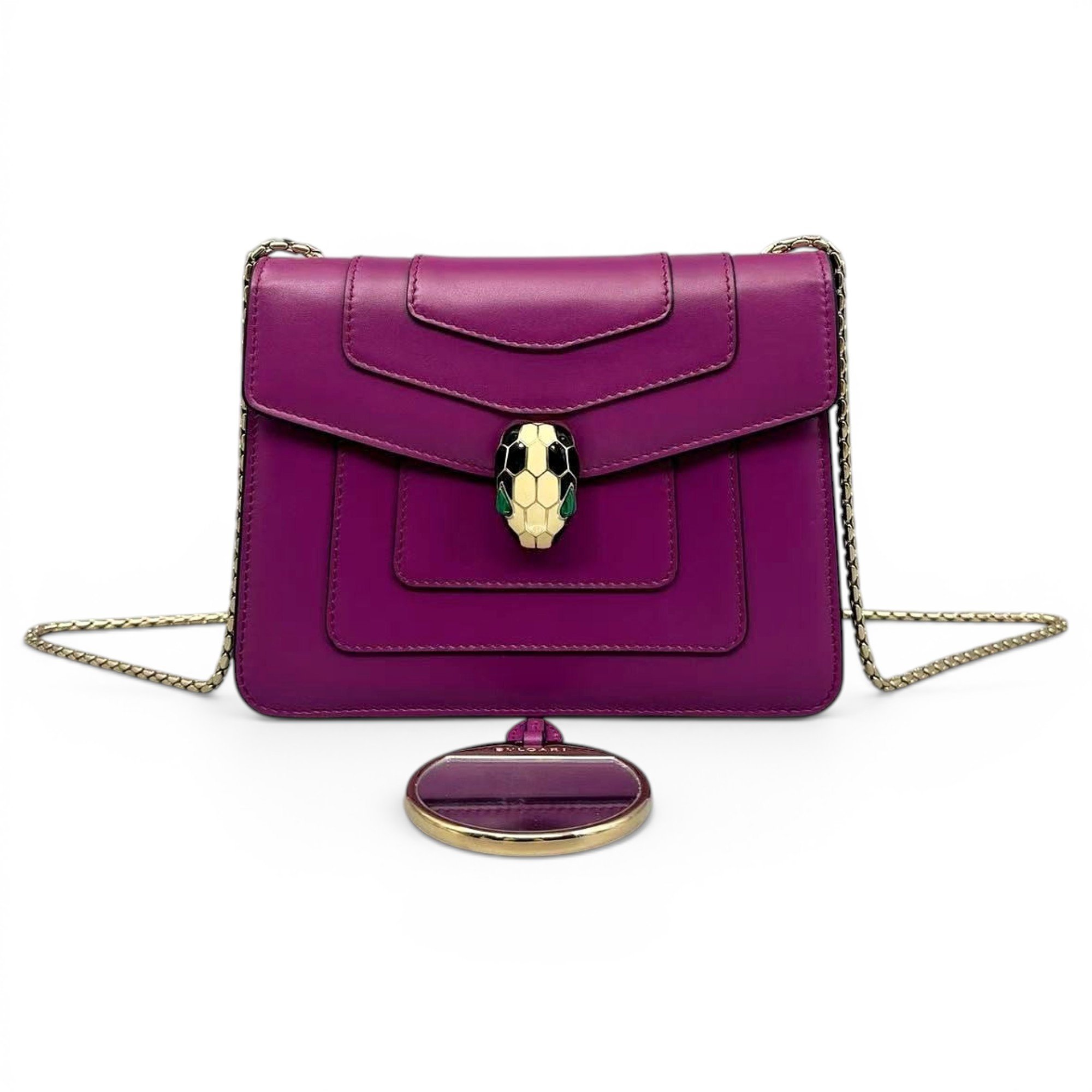 Serpenti leather crossbody bag