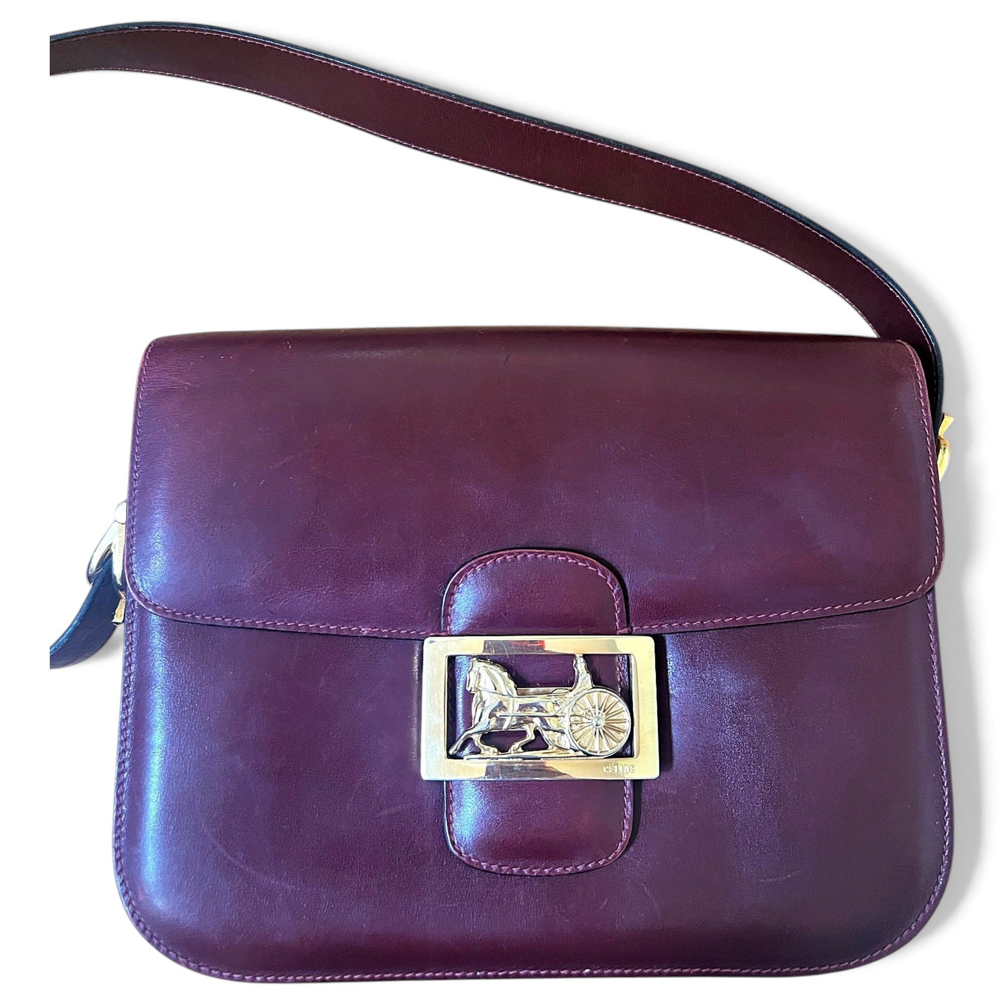 Triomphe leather handbag