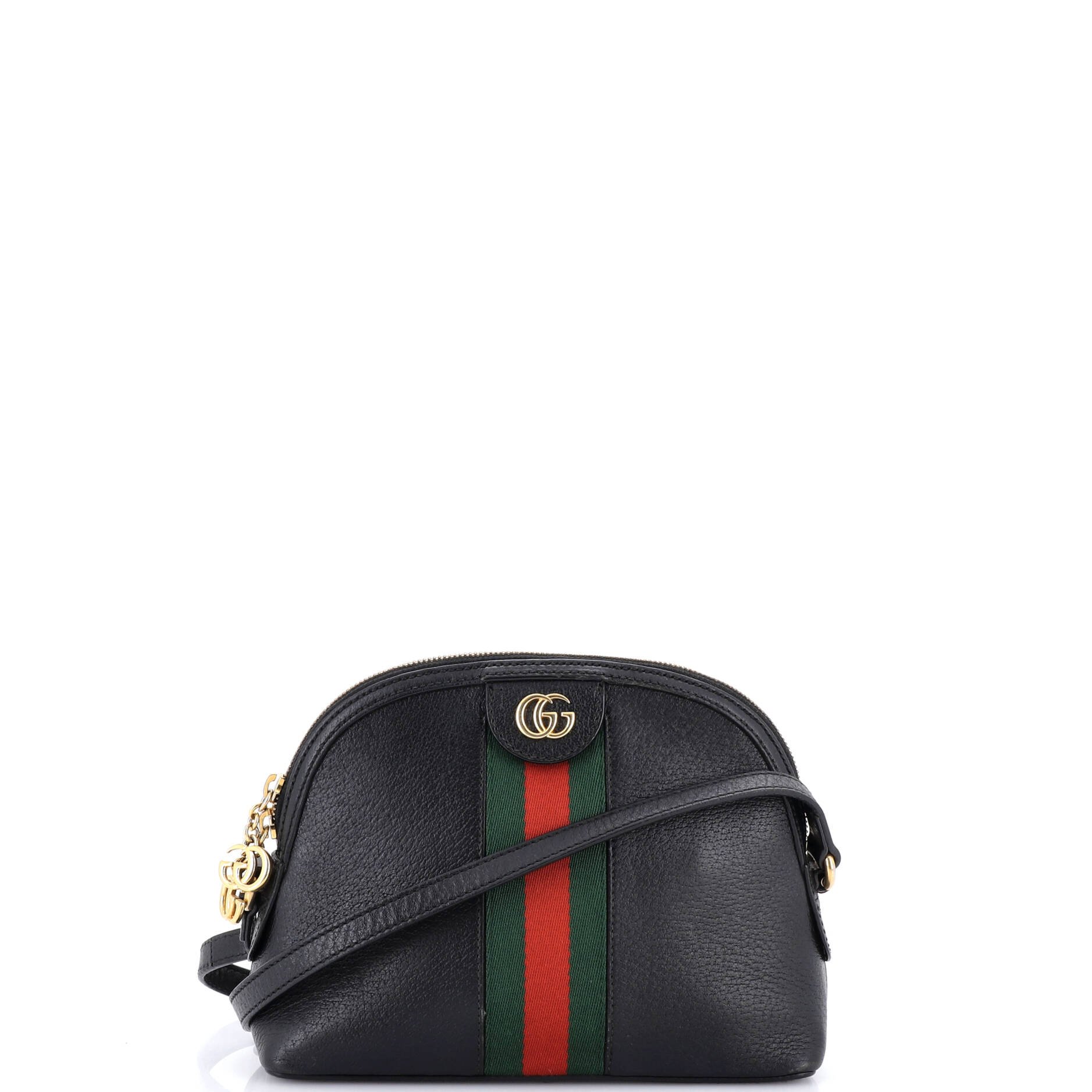 Ophidia Dome Shoulder Bag Leather Small