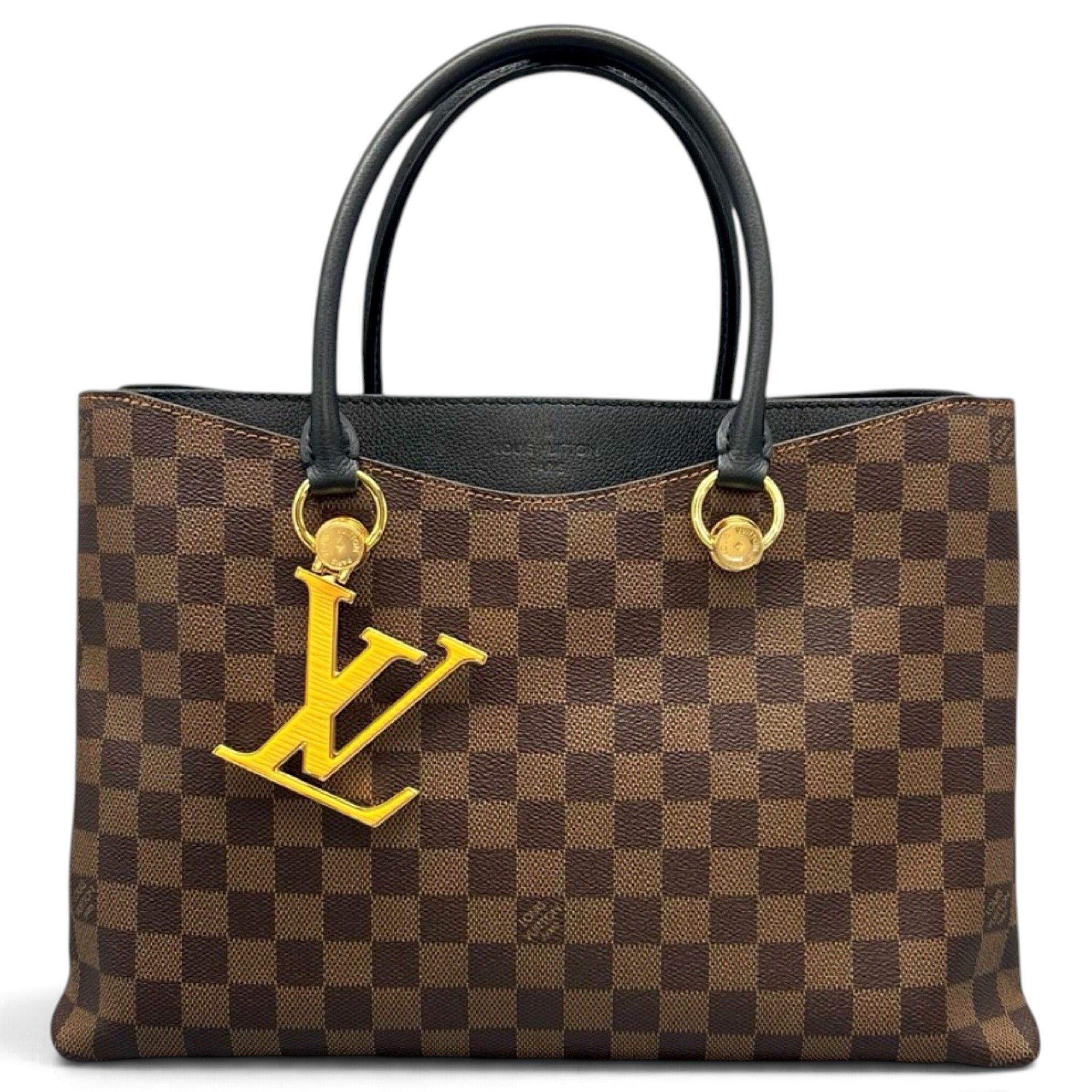 LV Riverside leather tote
