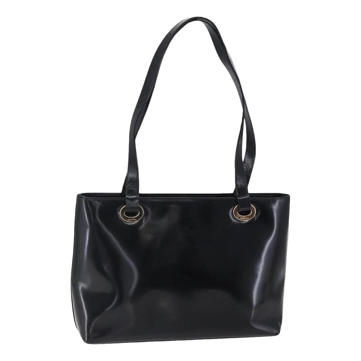 Patent leather handbag