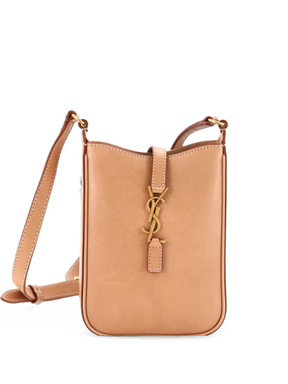 Le 5 a 7 Vertical Shoulder Bag Leather Mini crossbody bag