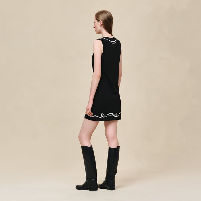 Noir Sleeveless Tunic Dress