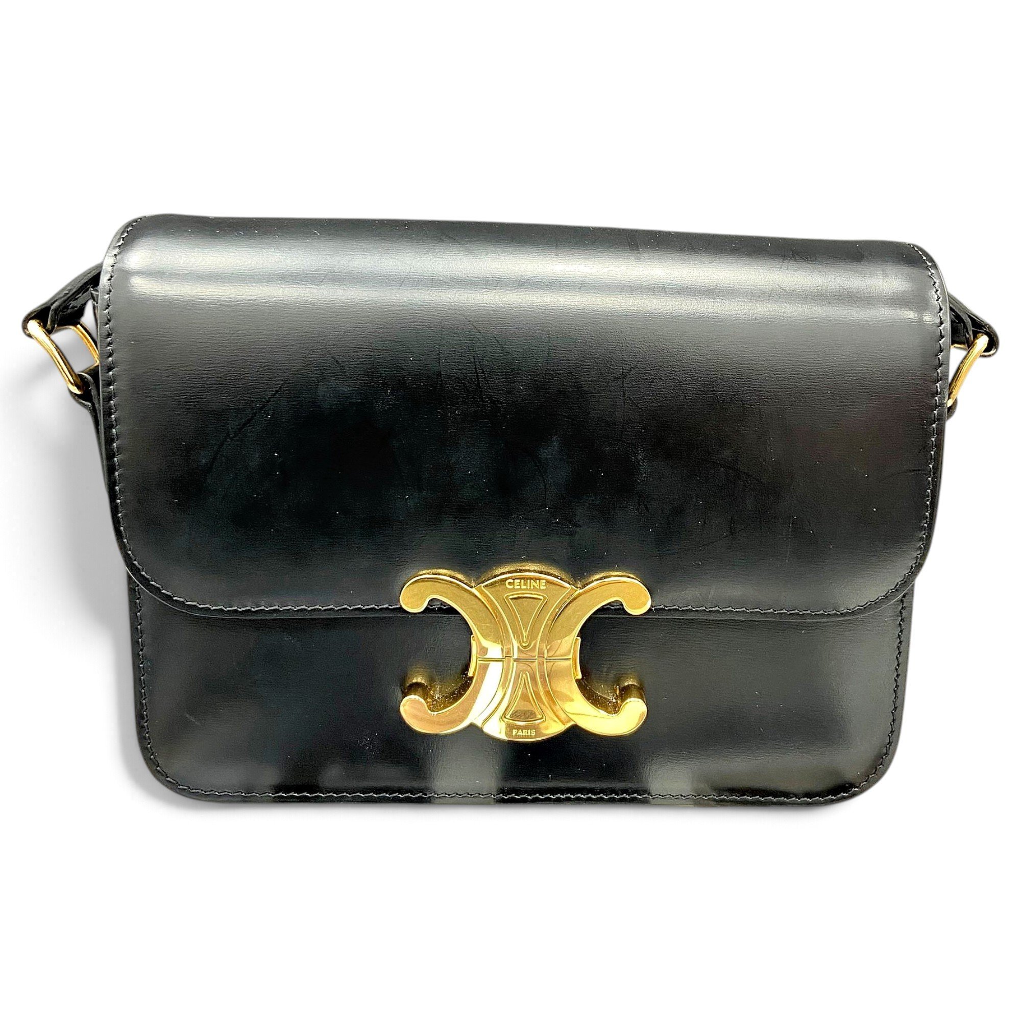 Triomphe leather handbag