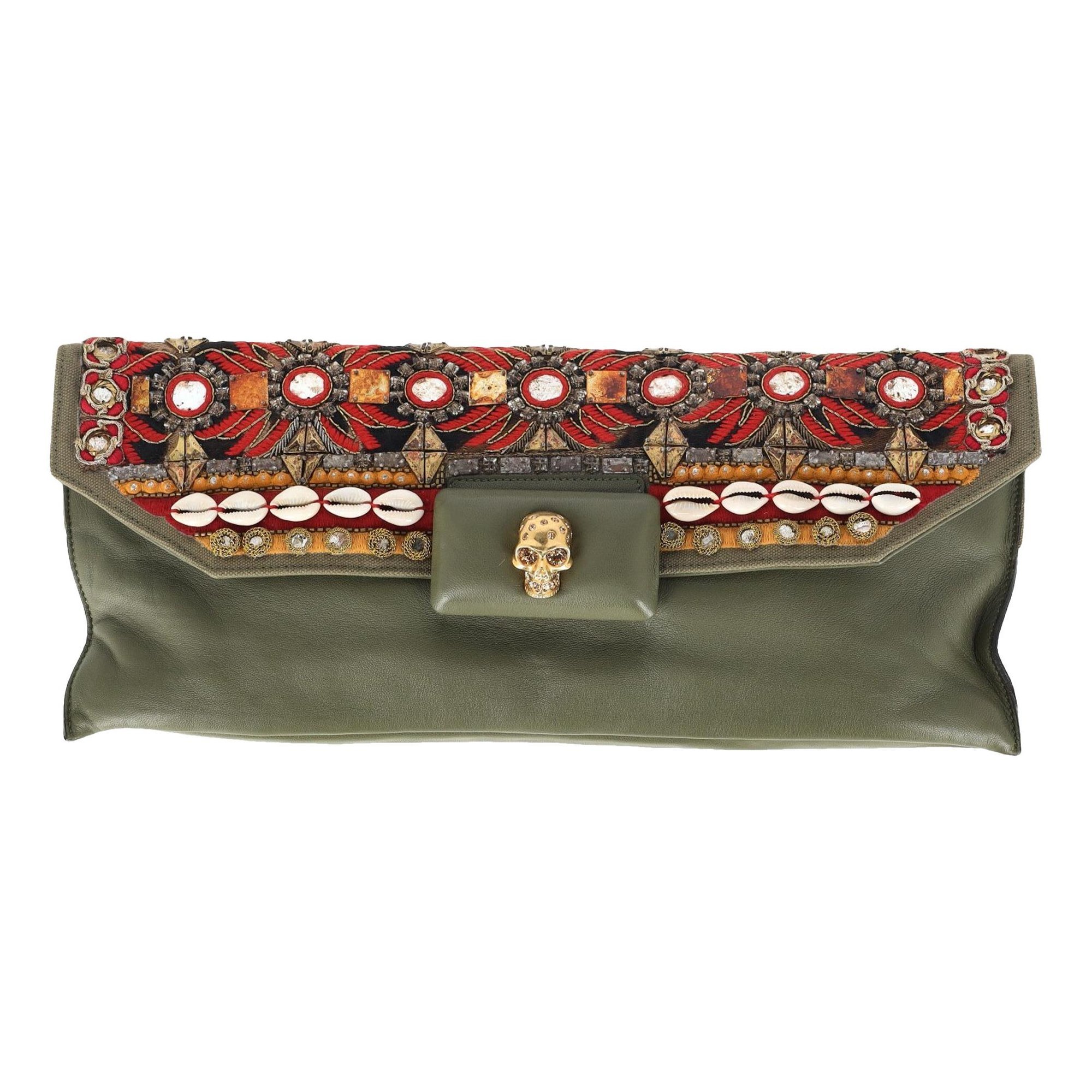 Alexander McQueen Leather clutch bag