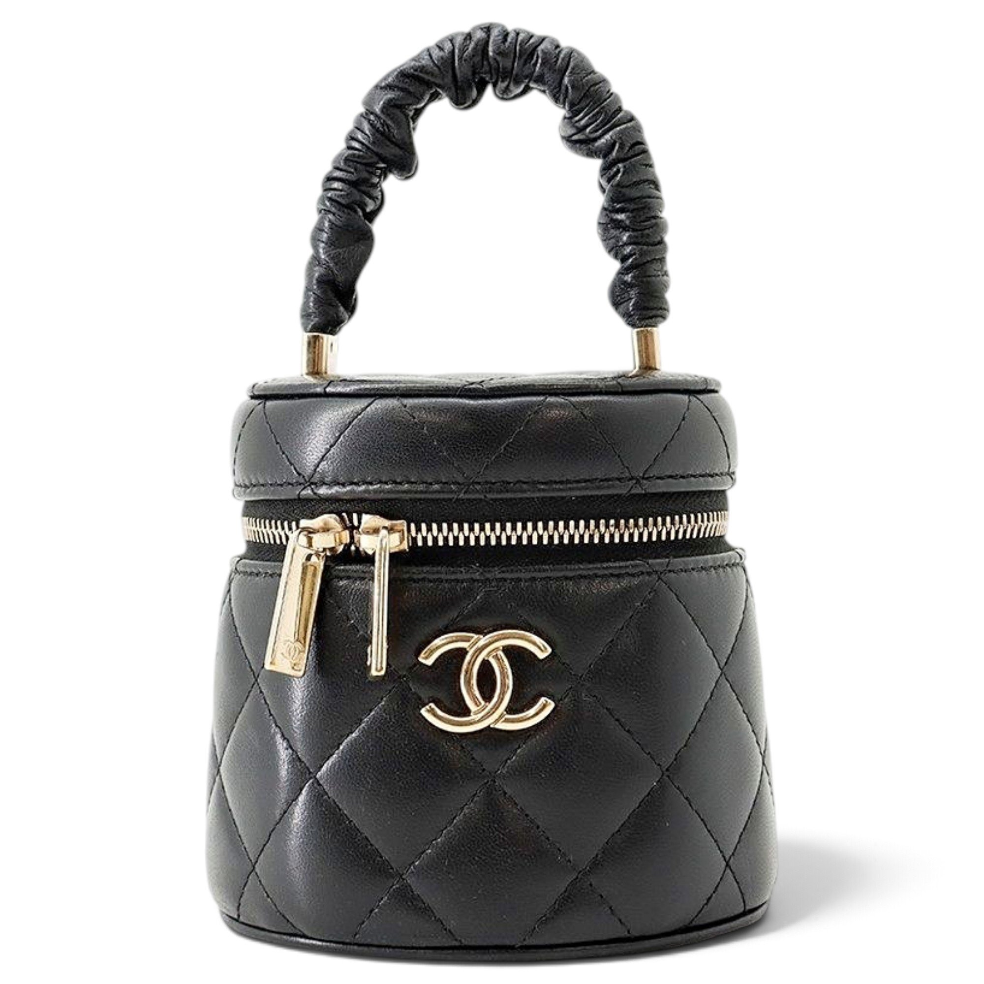 Leather vanity case