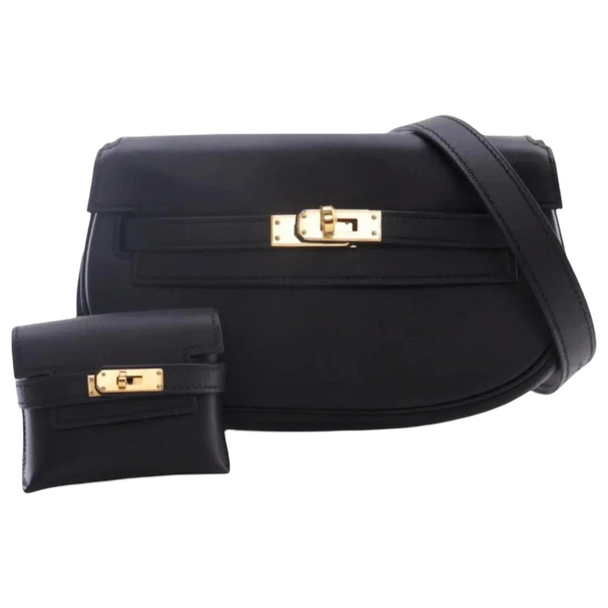 H leather crossbody bag