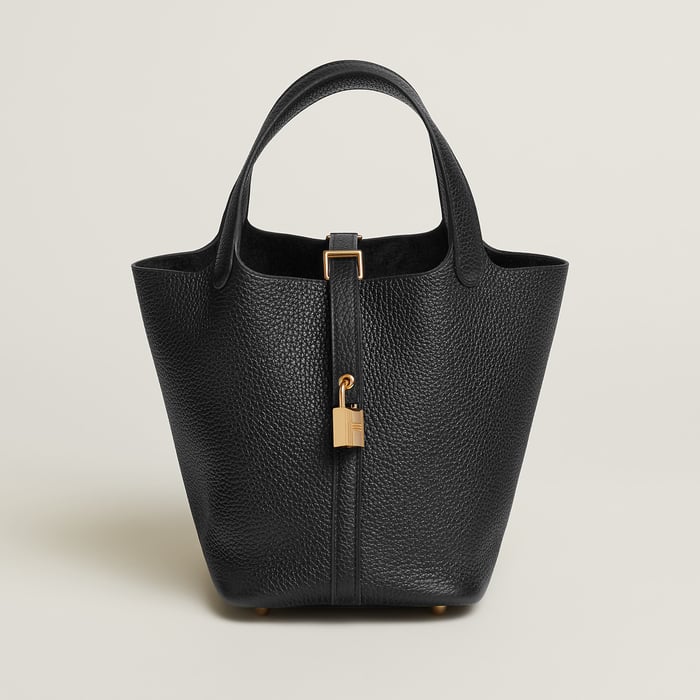 Noir Picotin Lock 18 Bag