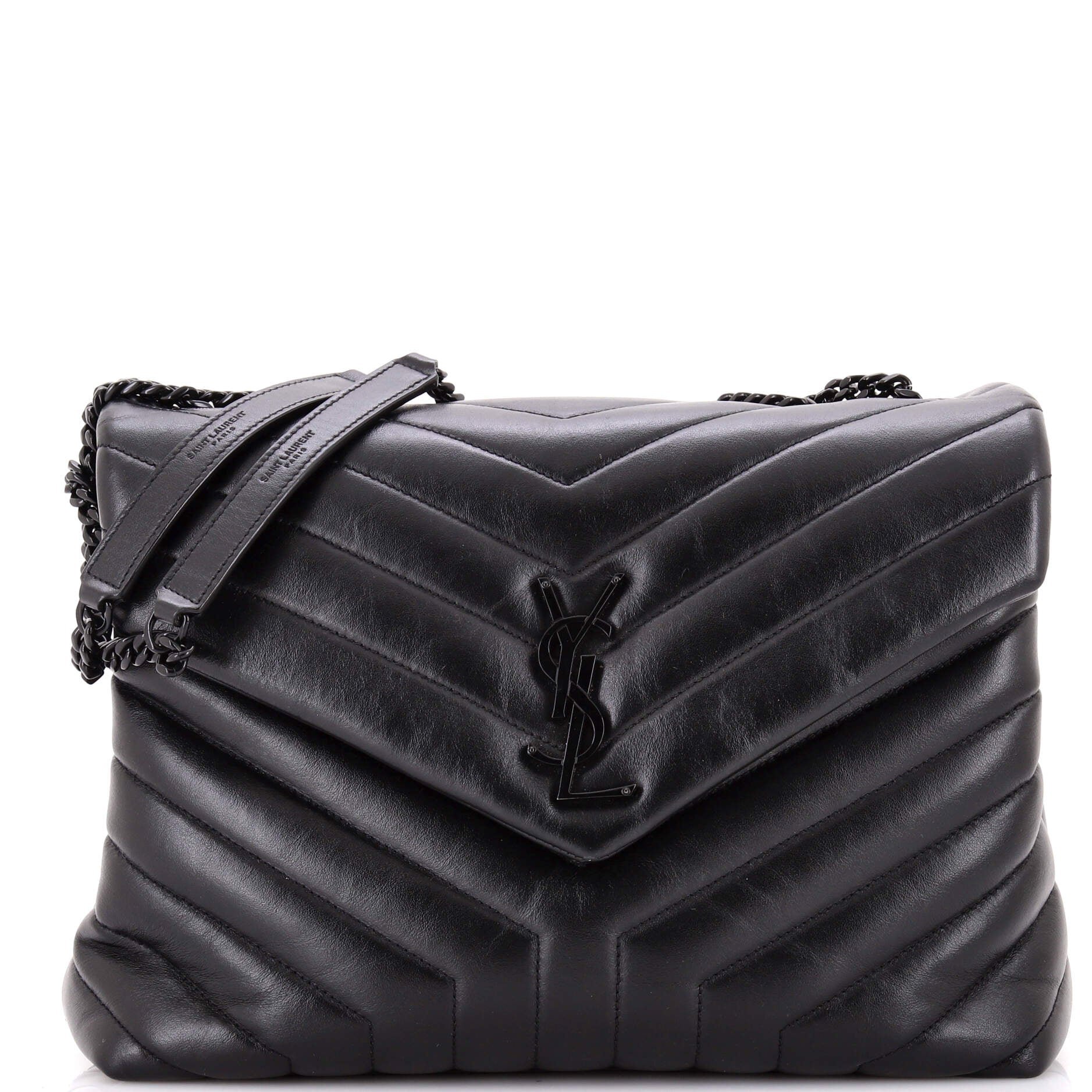 Saint Laurent Loulou Shoulder Bag Matelasse Chevron Leather Medium